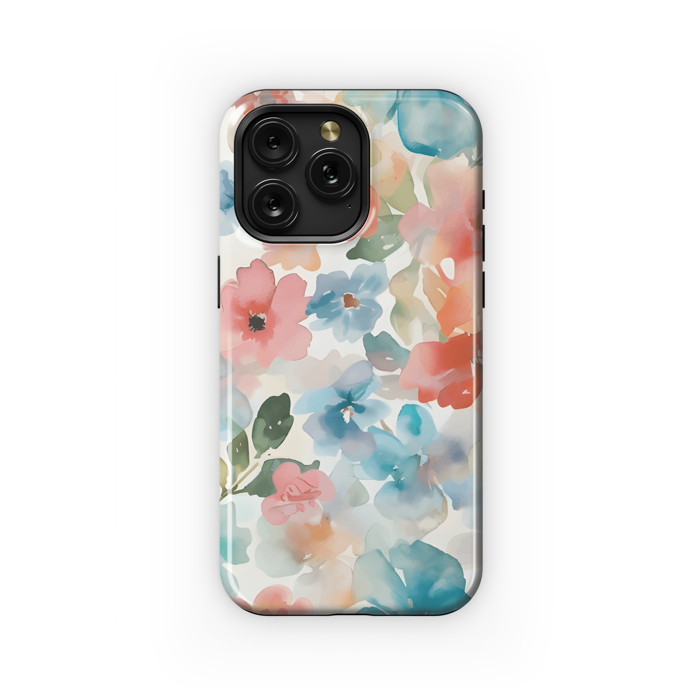 Floral Seamless Abstract Watercolor Flower Phone Case iPhone Samsung Cover Pixel 2468