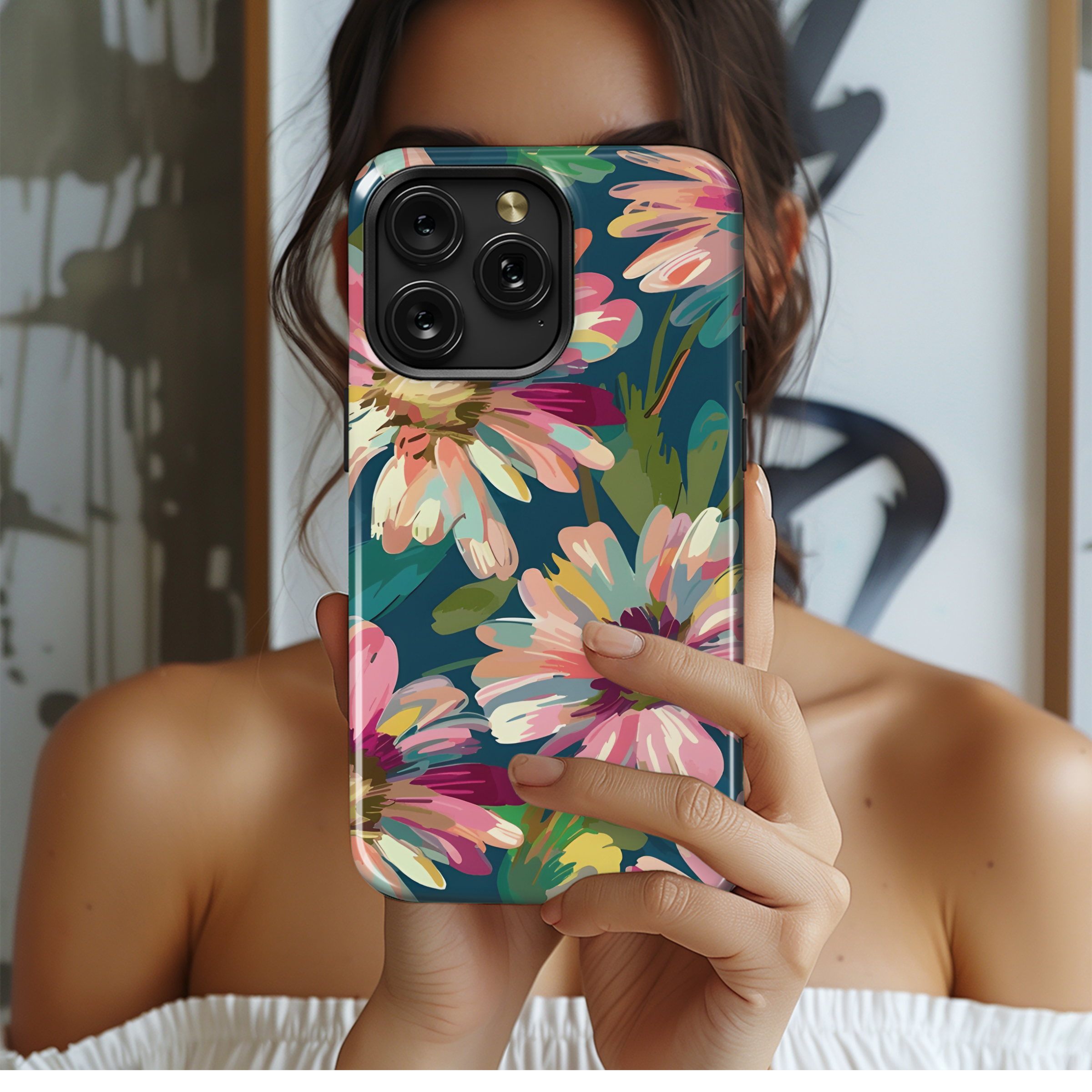 Floral Seamless Pattern Phone Case iPhone Samsung Cover Pixel 2452