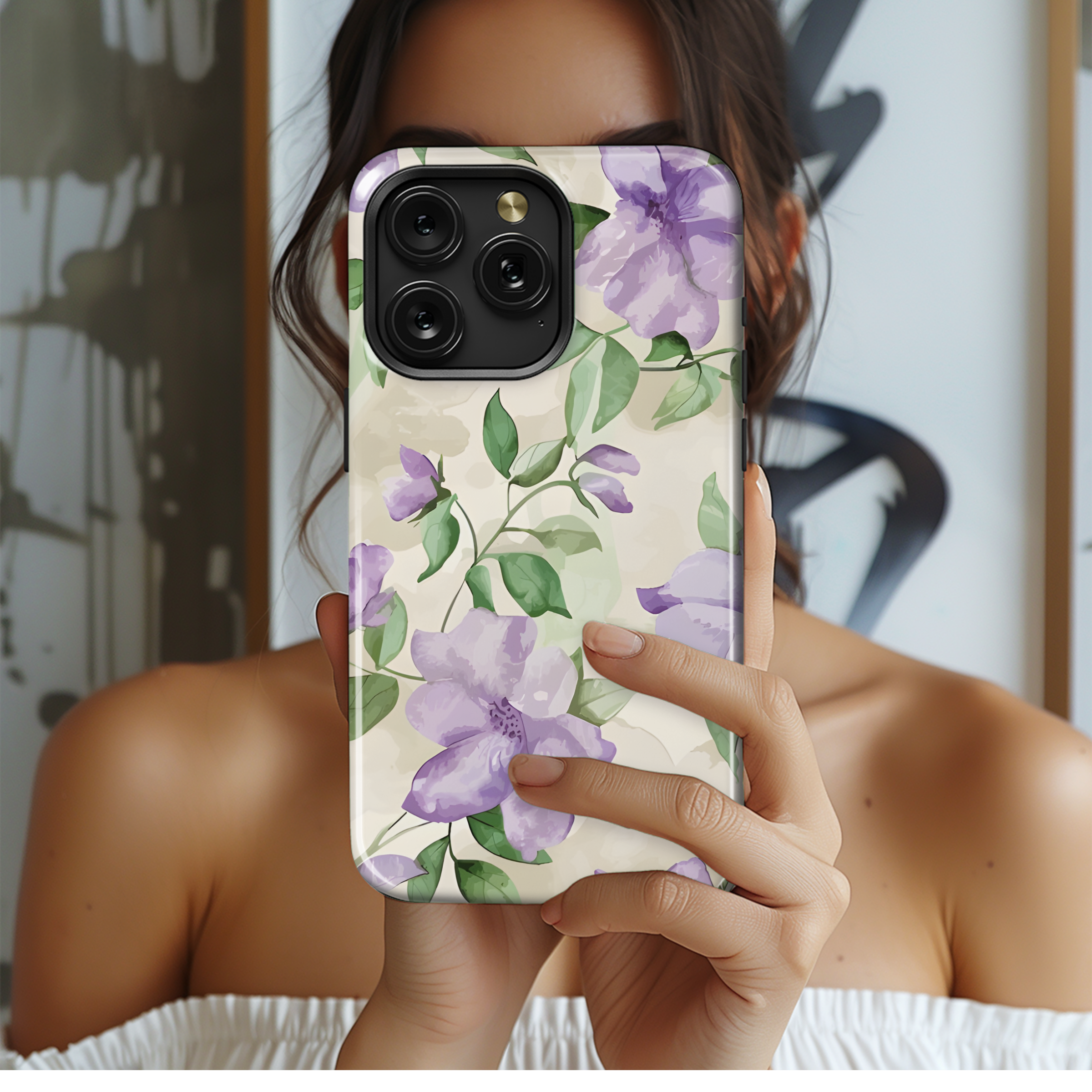 Floral Watercolor Pattern Beauty Phone Case iPhone Samsung Cover Pixel 2307