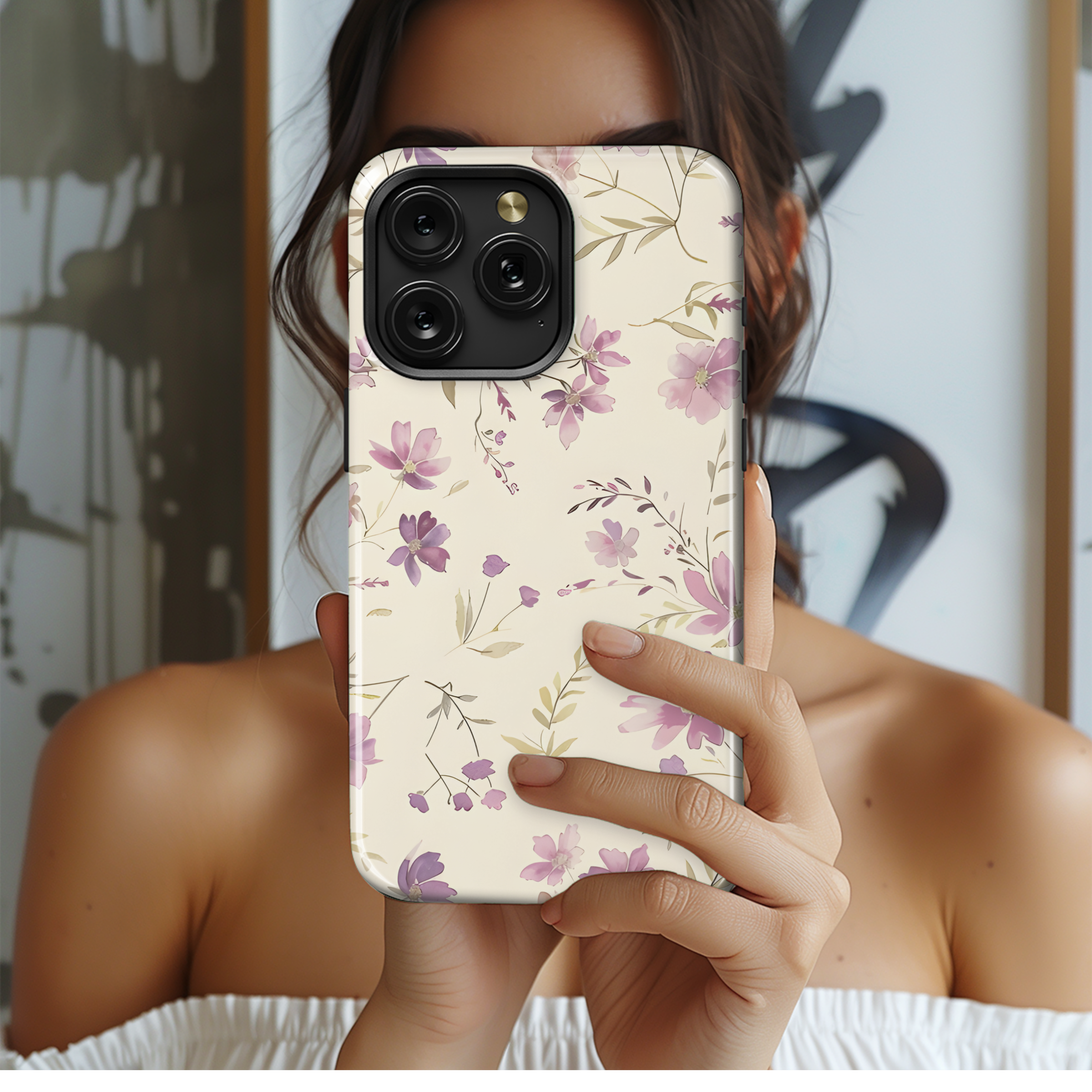 Floral Watercolor Seamless Pattern Phone Case iPhone Samsung Cover Pixel 2340