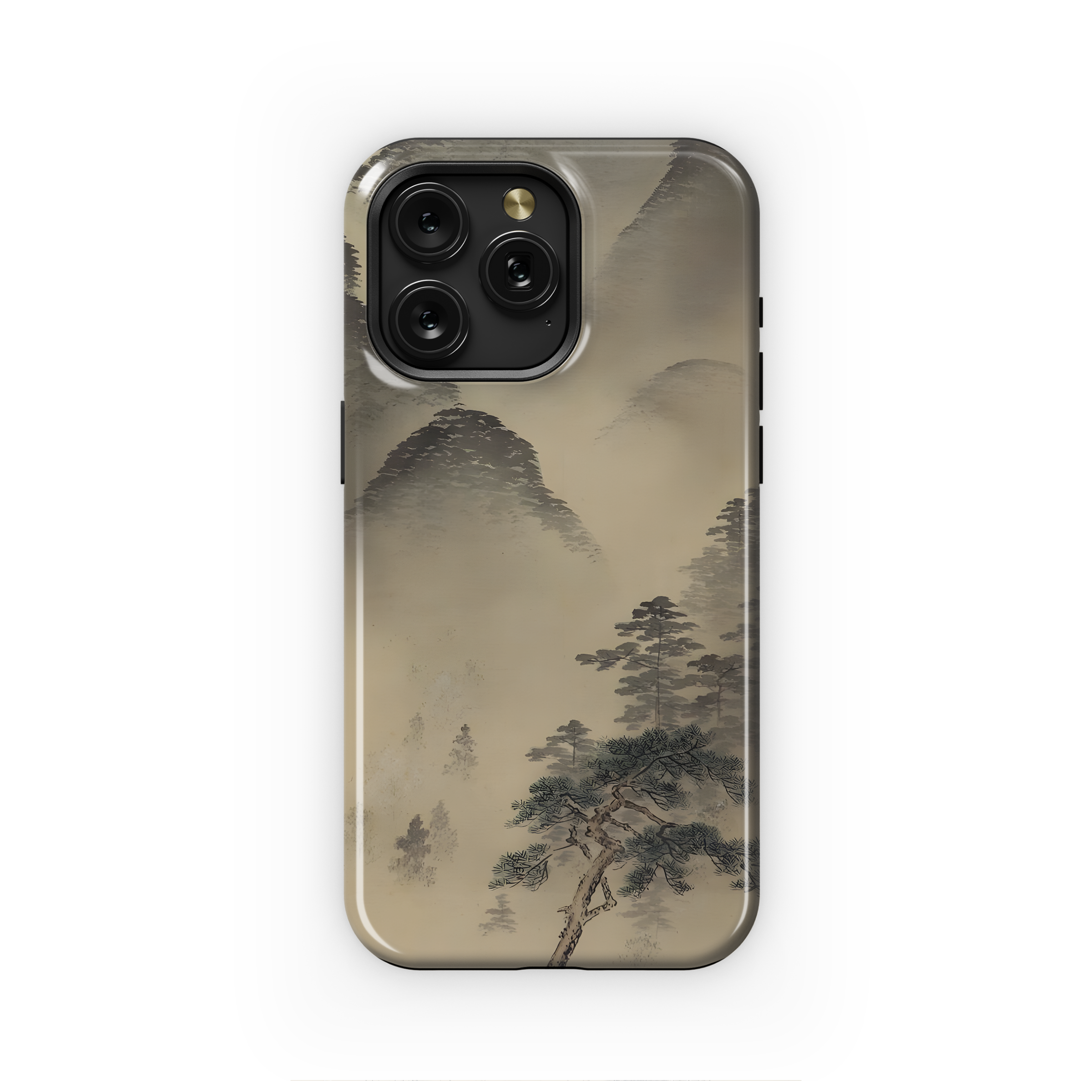 Foggy Tree Mountains Phone Case iPhone Samsung Cover Pixel 1941