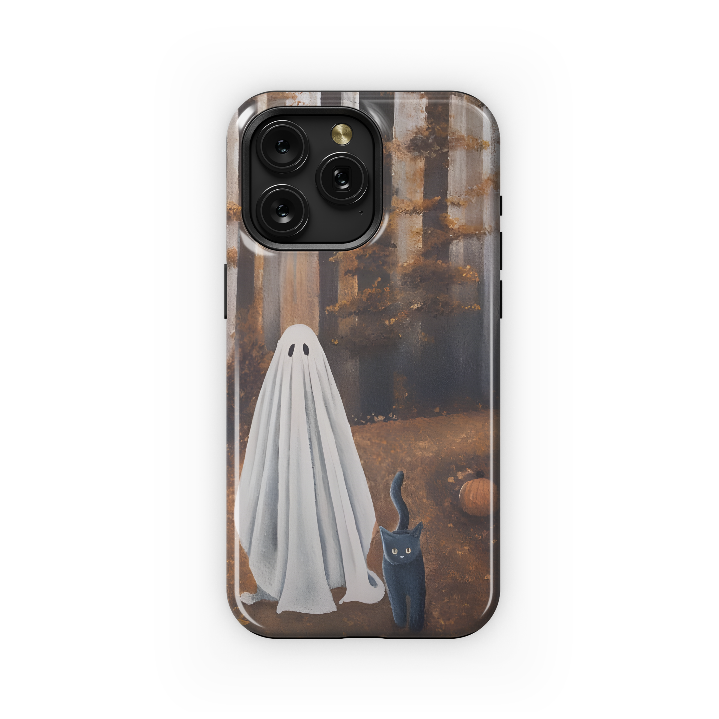 Ghost Forest Autumn Phone Case iPhone Samsung Cover Pixel 2058