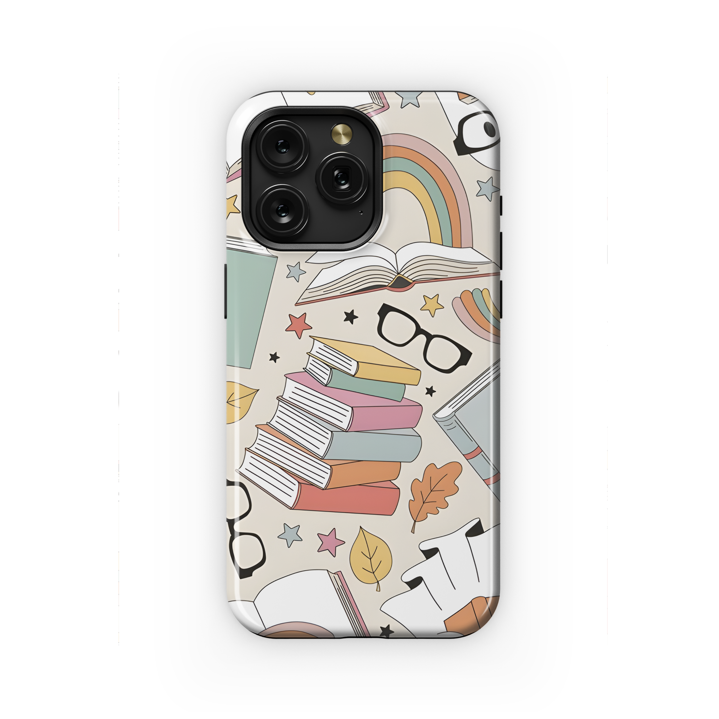 Glasses With Books Vector Seamless Pattern Phone Case iPhone Samsung Cover Pixel 1787