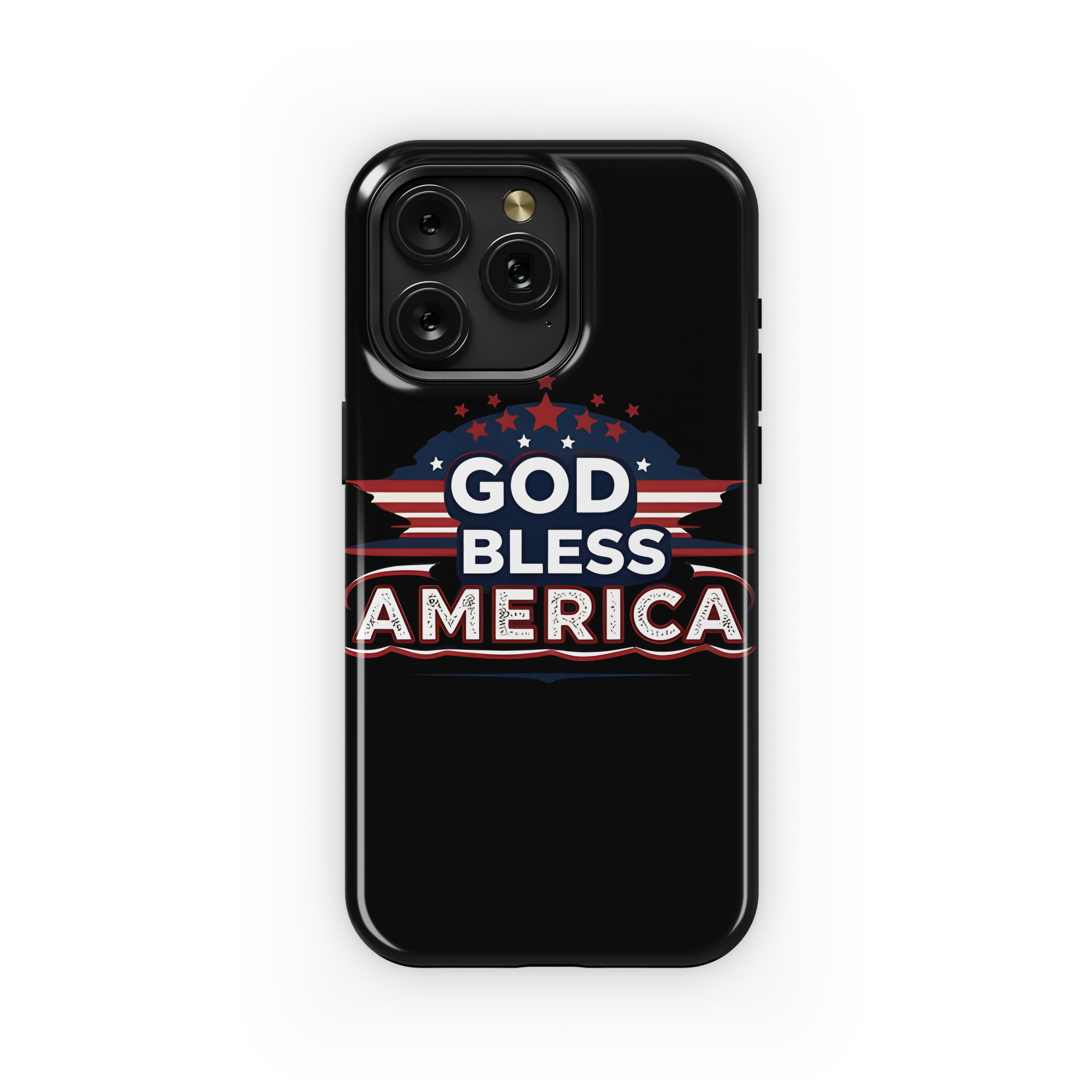 God Bless America Text Patriotic Phone Case iPhone Samsung Cover Pixel 2756