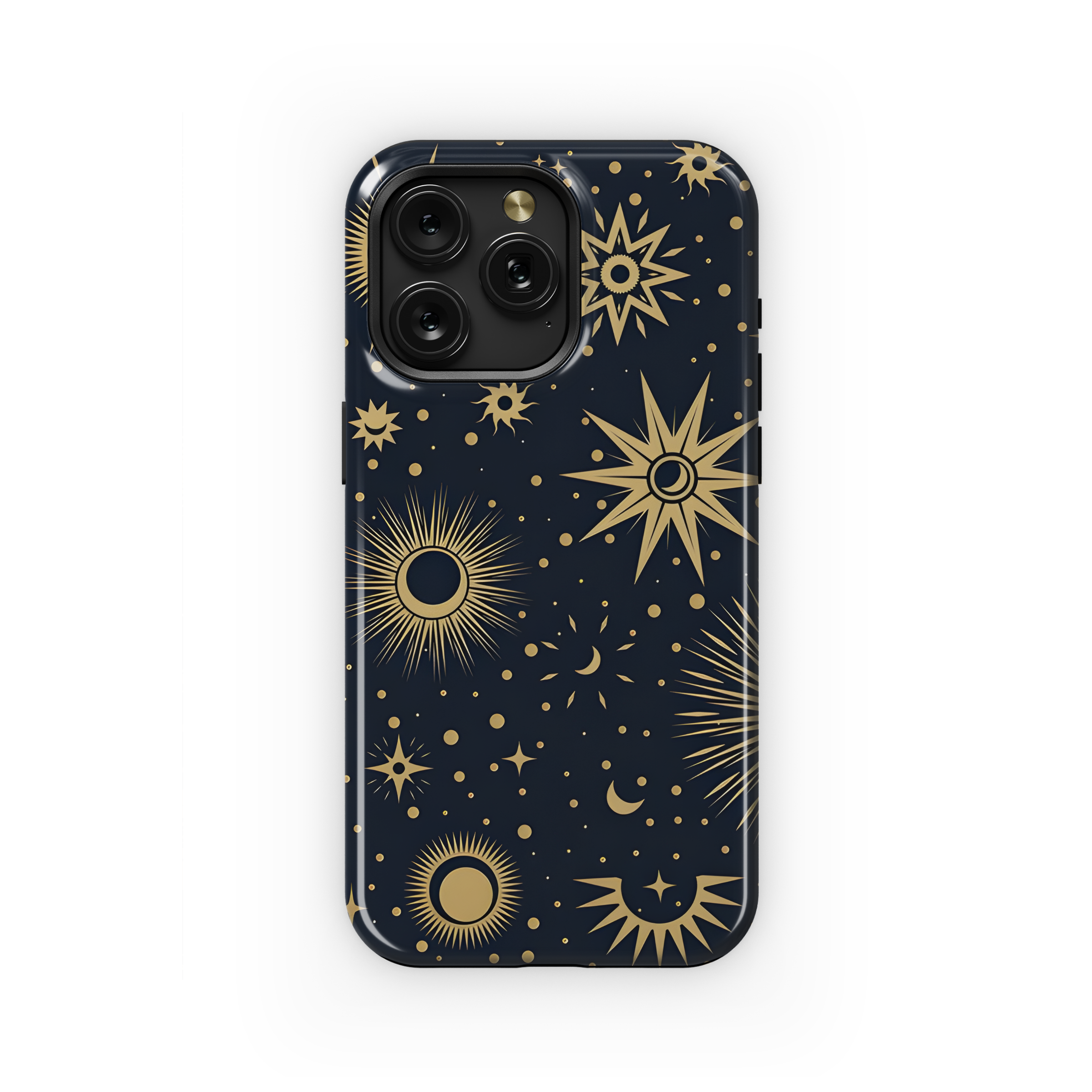 Gold Sun Moon Star Phone Case iPhone Samsung Cover Pixel 2729