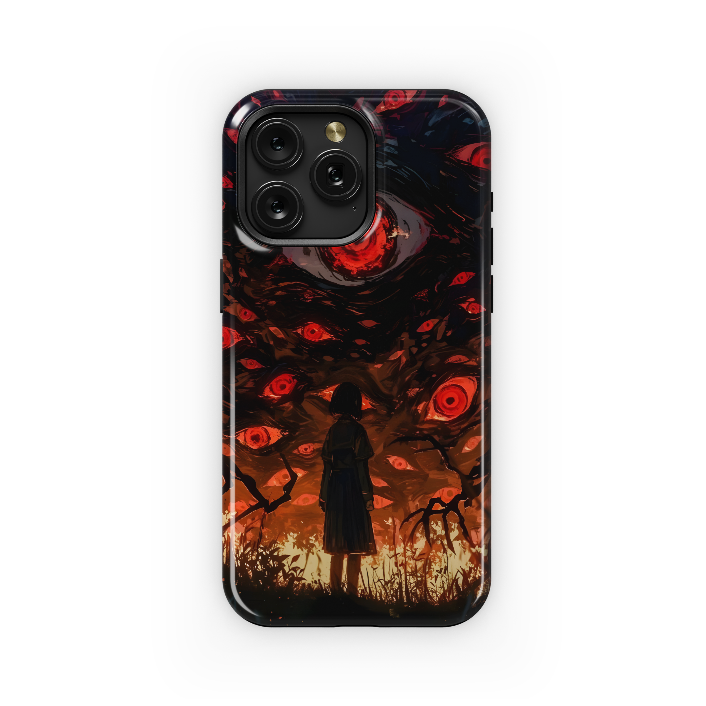 Gothic Horror Red Evil Sky Eyes Phone Case iPhone Samsung Cover Pixel 1824