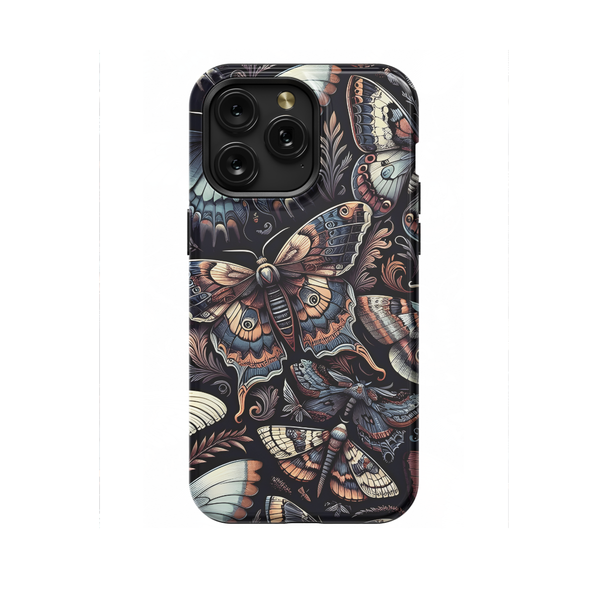 Gothic Moths Butterflies Phone Case iPhone Samsung Cover Pixel 1688