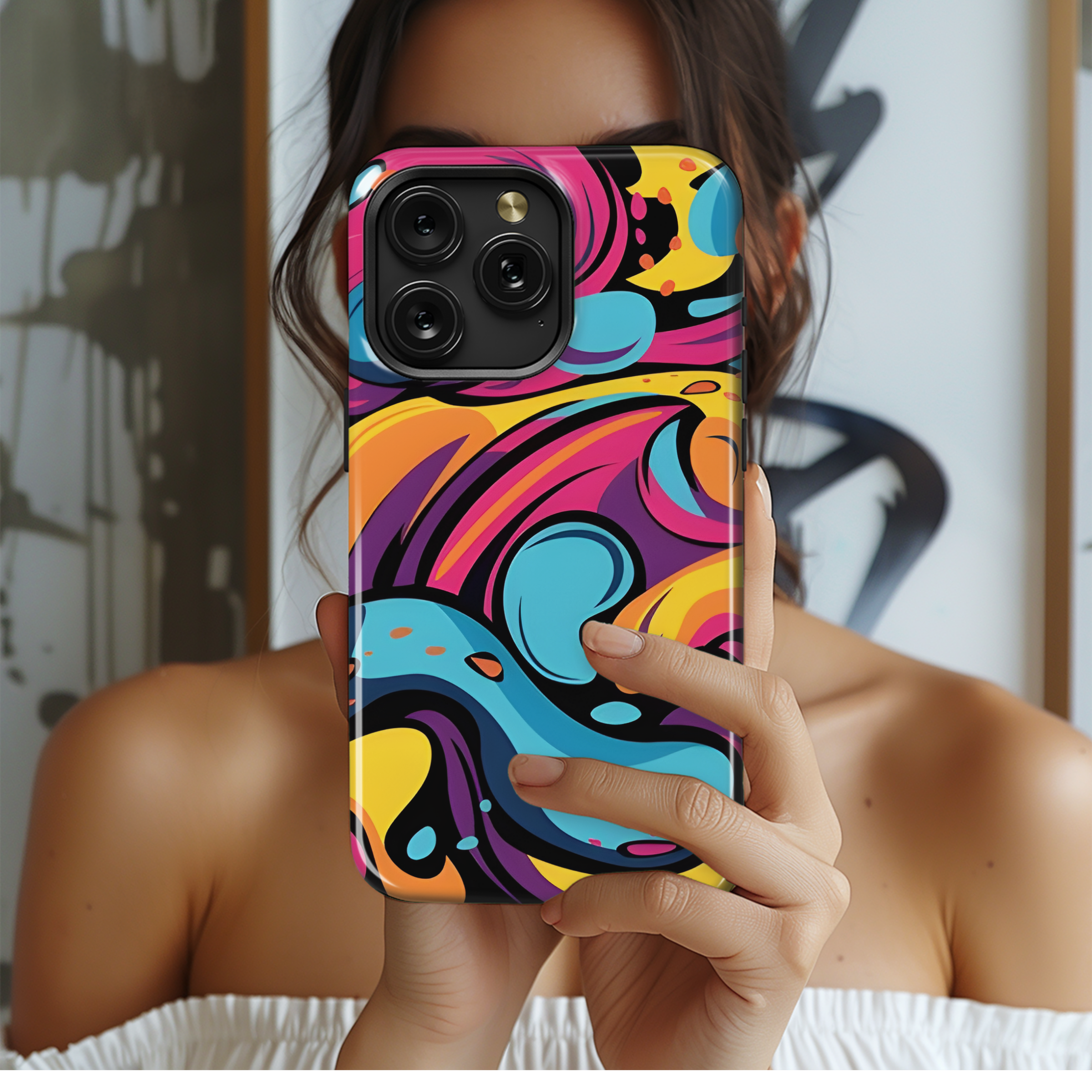 Graffiti Abstract Phone Case iPhone Samsung Cover Pixel 2597