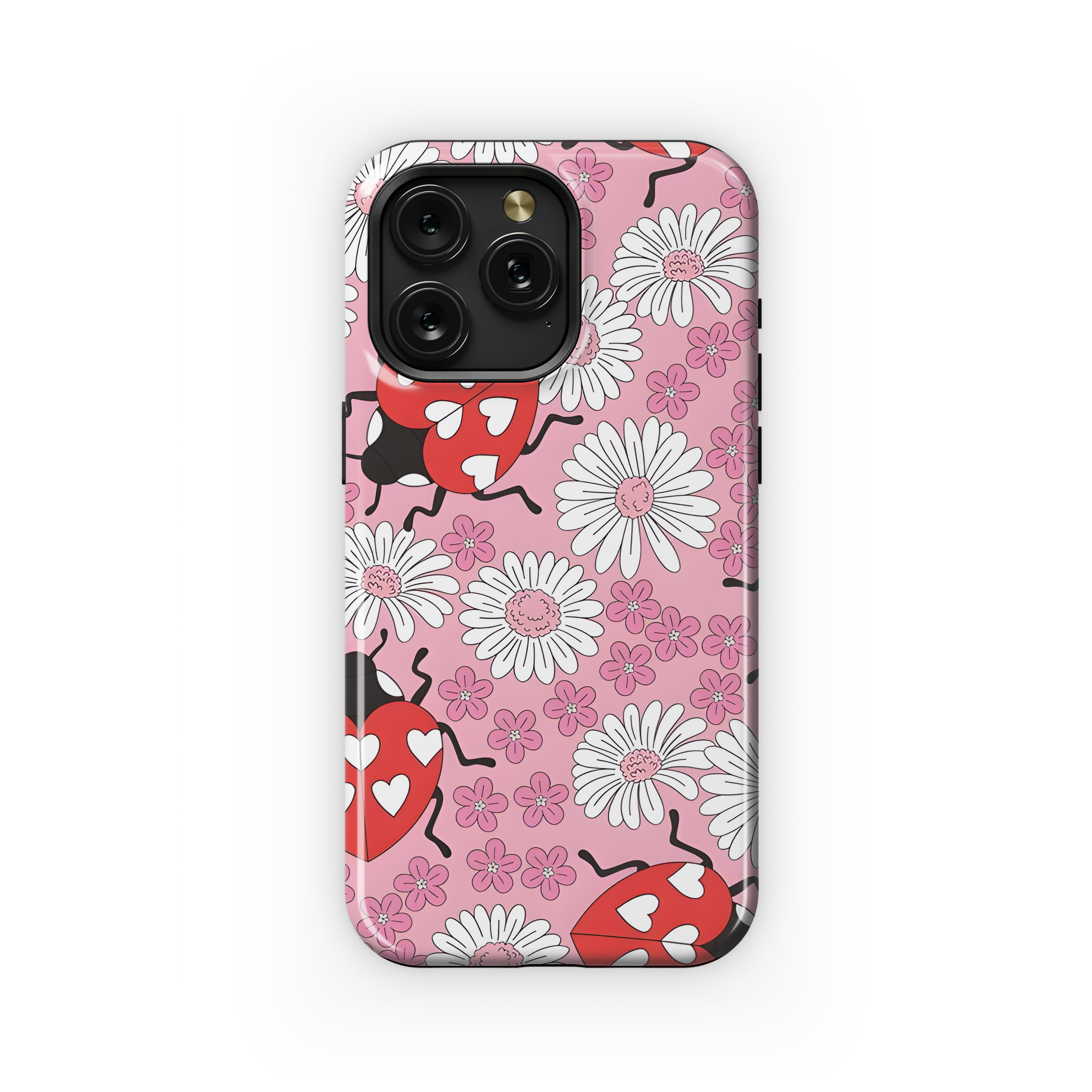 Groovy boho daisy Lady Bug Phone Case iPhone Samsung Cover Pixel 2490