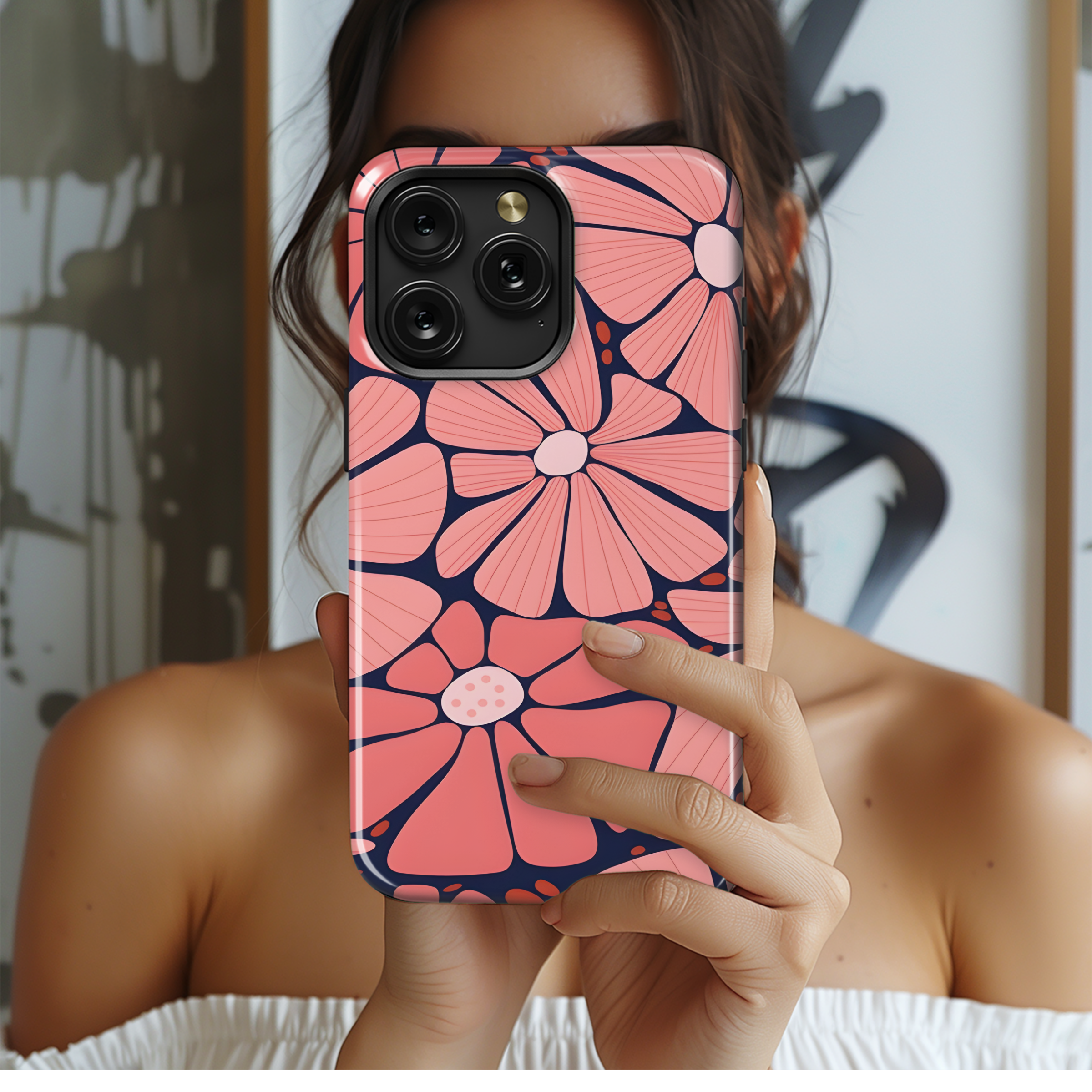 Groovy Daisy Flower Phone Case iPhone Samsung Cover Pixel 2473