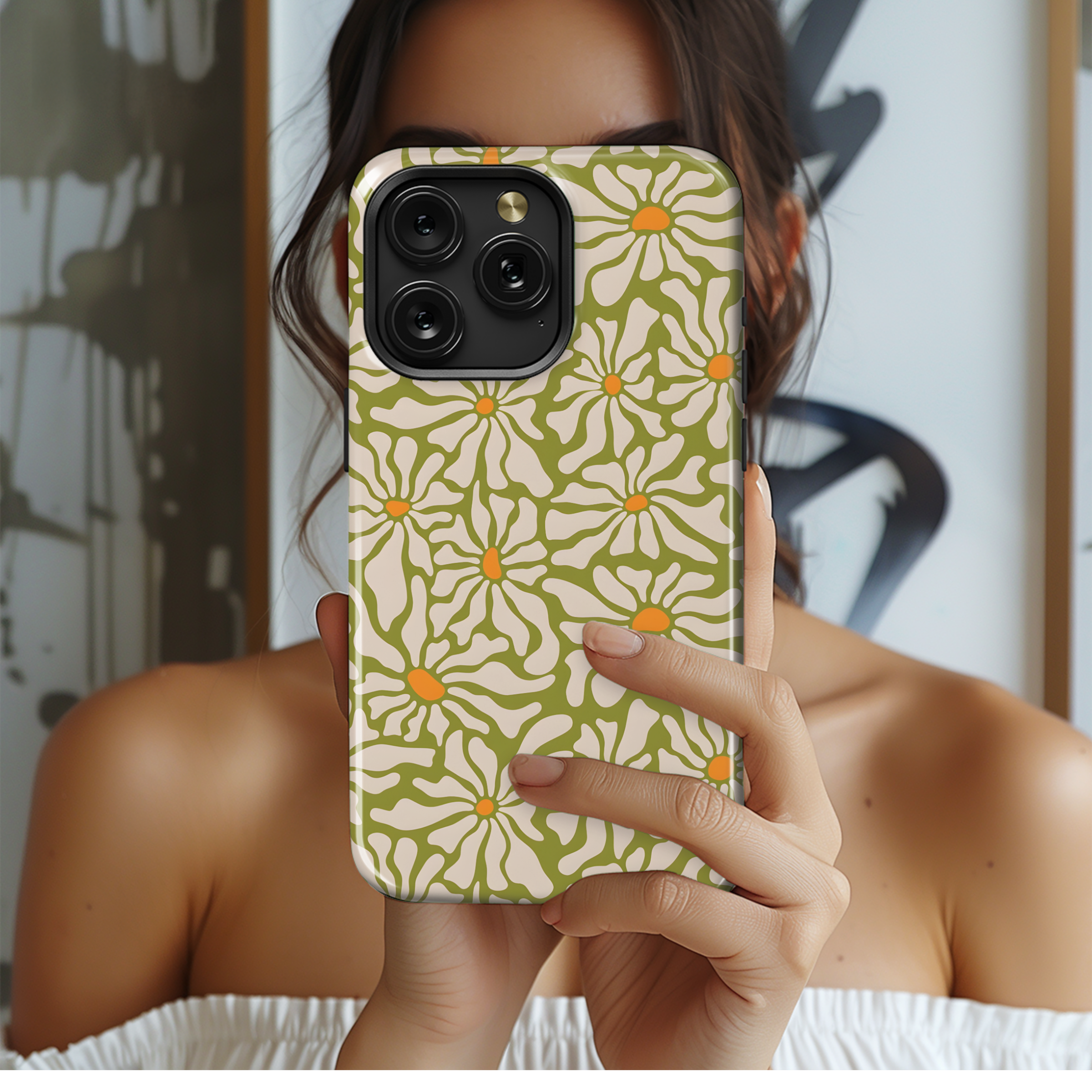 Groovy Floral Blooms
 Phone Case iPhone Samsung Cover Pixel 4024