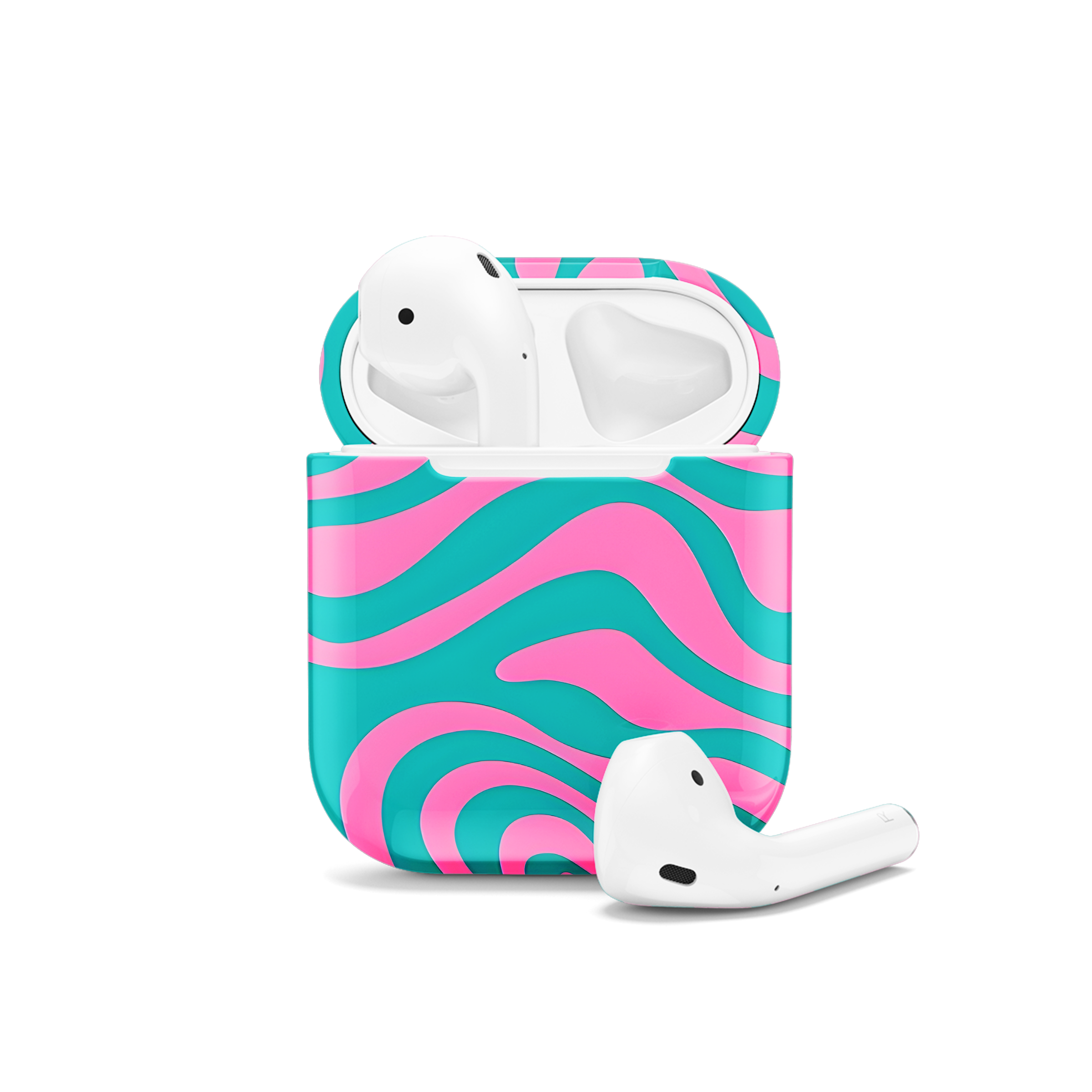 Groovy Psychedelic Seamless Pattern AirPods Case AirPods Pro AirPods Pro 2 AirPods 3 AirPods 2 Glossy 2151