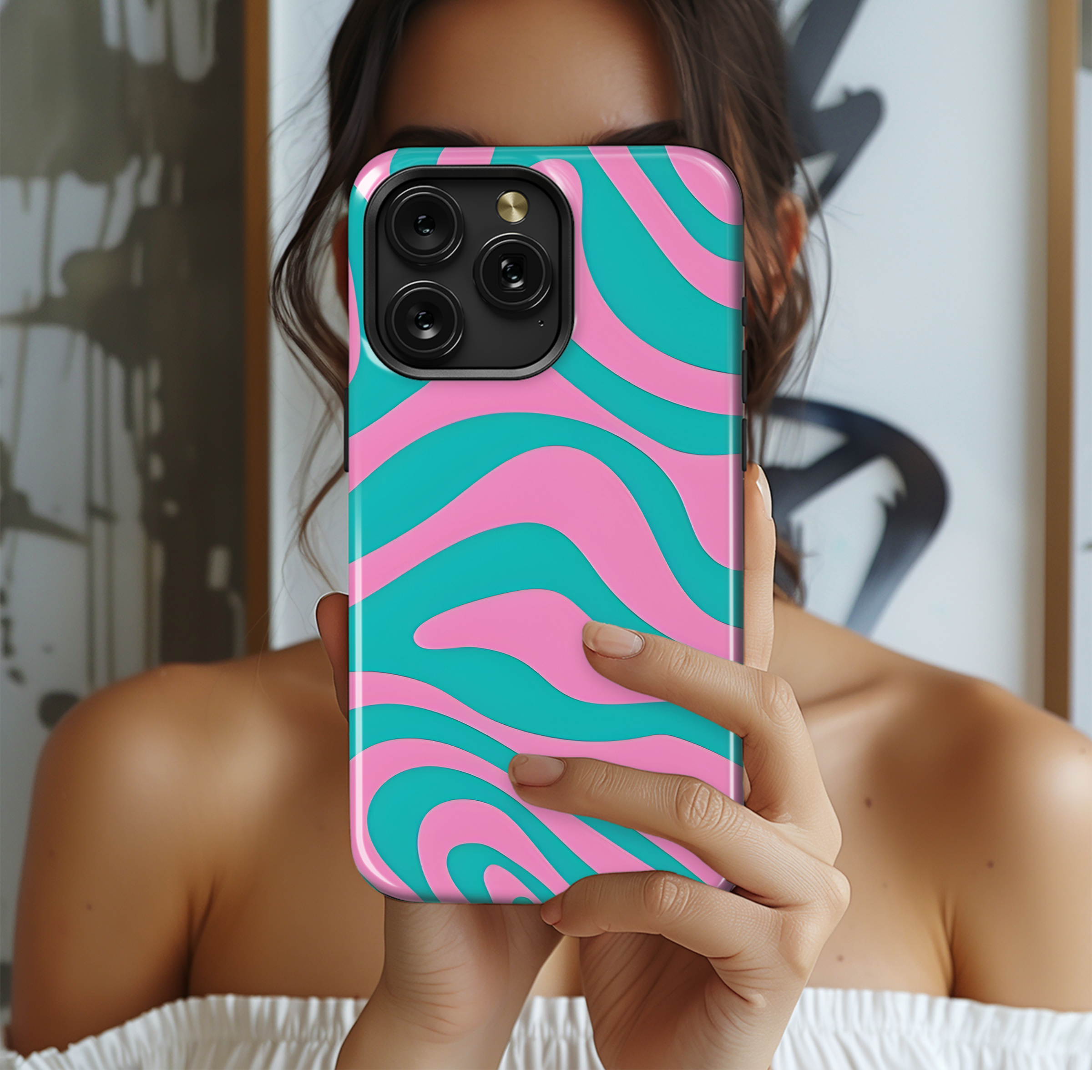 Groovy Psychedelic Seamless Pattern Phone Case iPhone Samsung Cover Pixel 2151