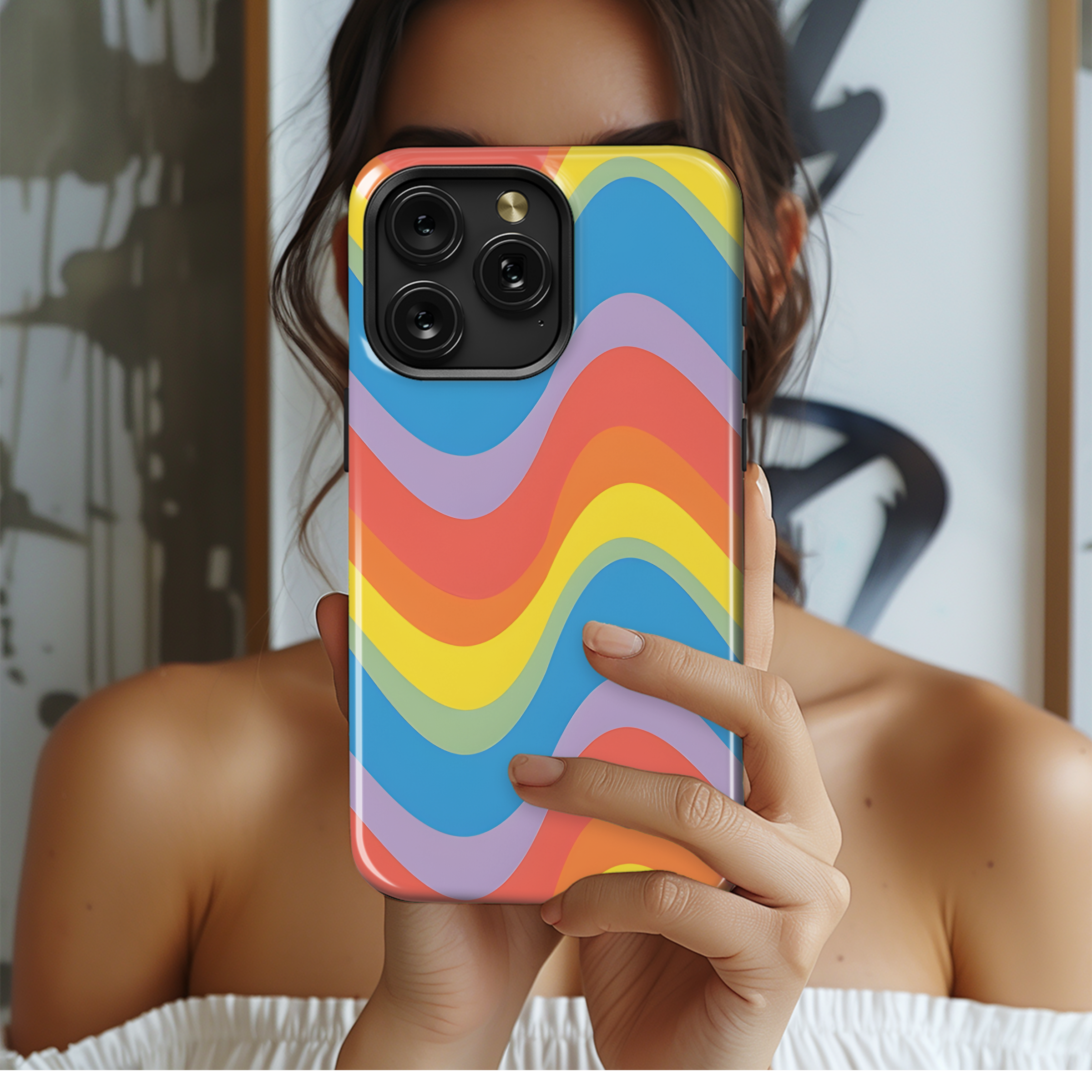 Groovy Rainbow Phone Case iPhone Samsung Cover Pixel 3873