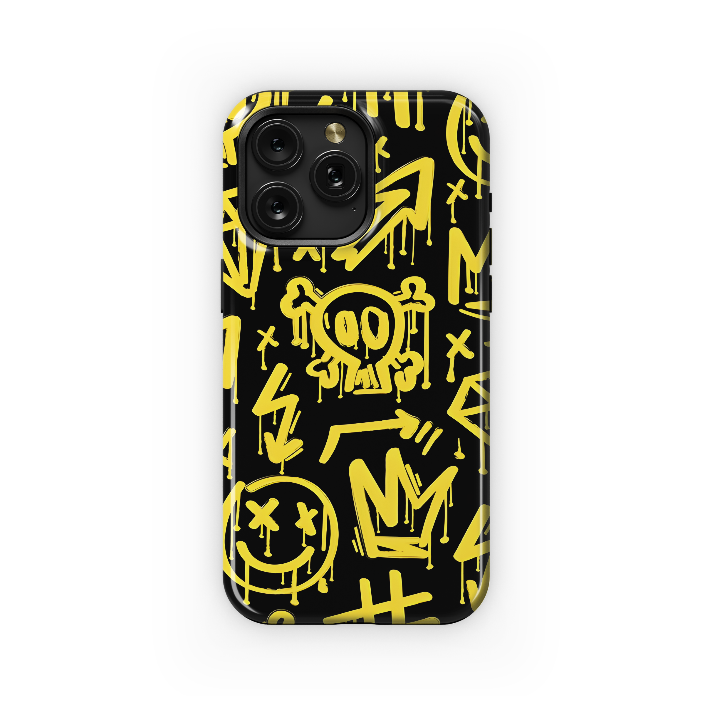 Grunge Graffiti Patterns with Emojis Phone Case iPhone Samsung Cover Pixel 2397