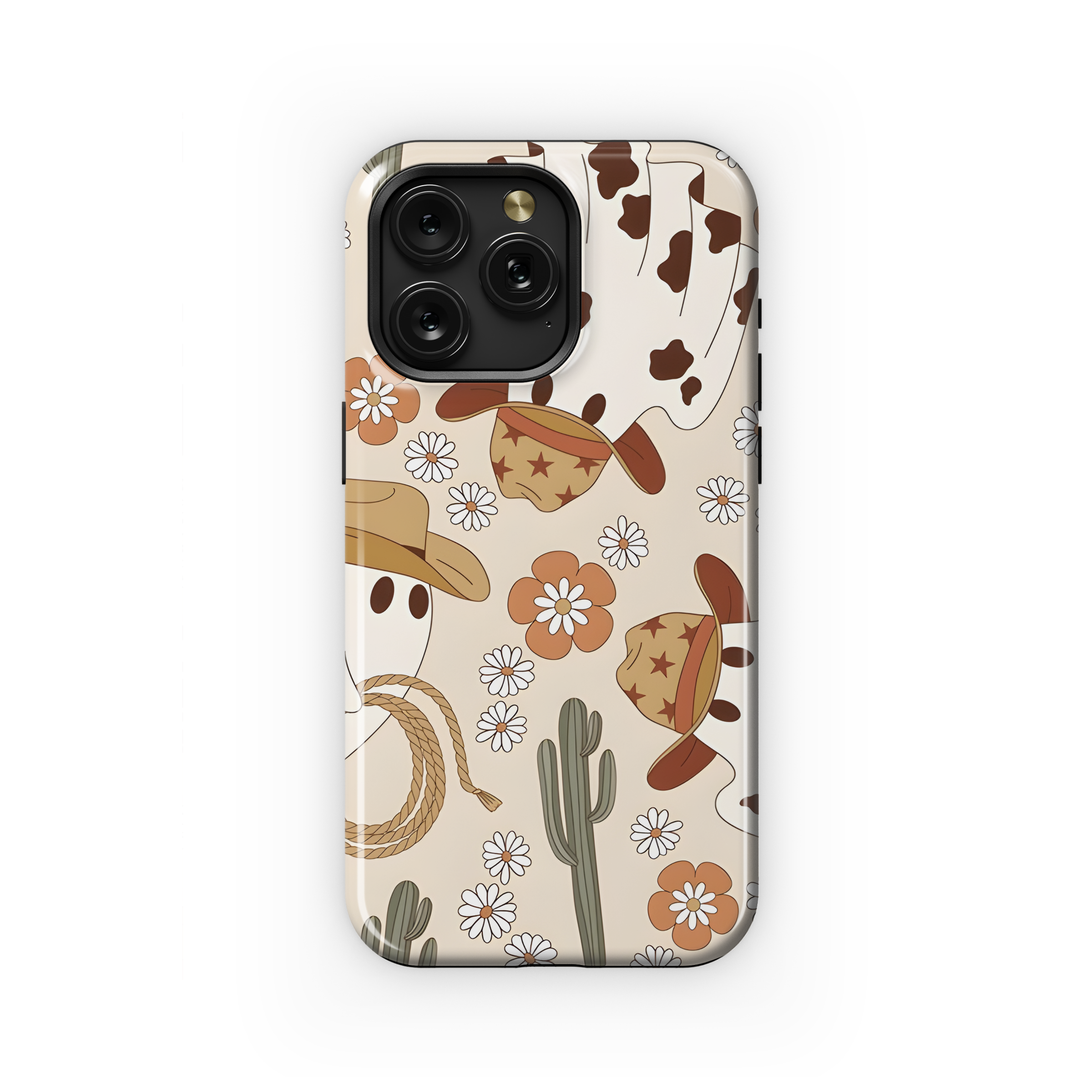 Halloween Cowgirl Ghost Phone Case iPhone Samsung Cover Pixel 3193