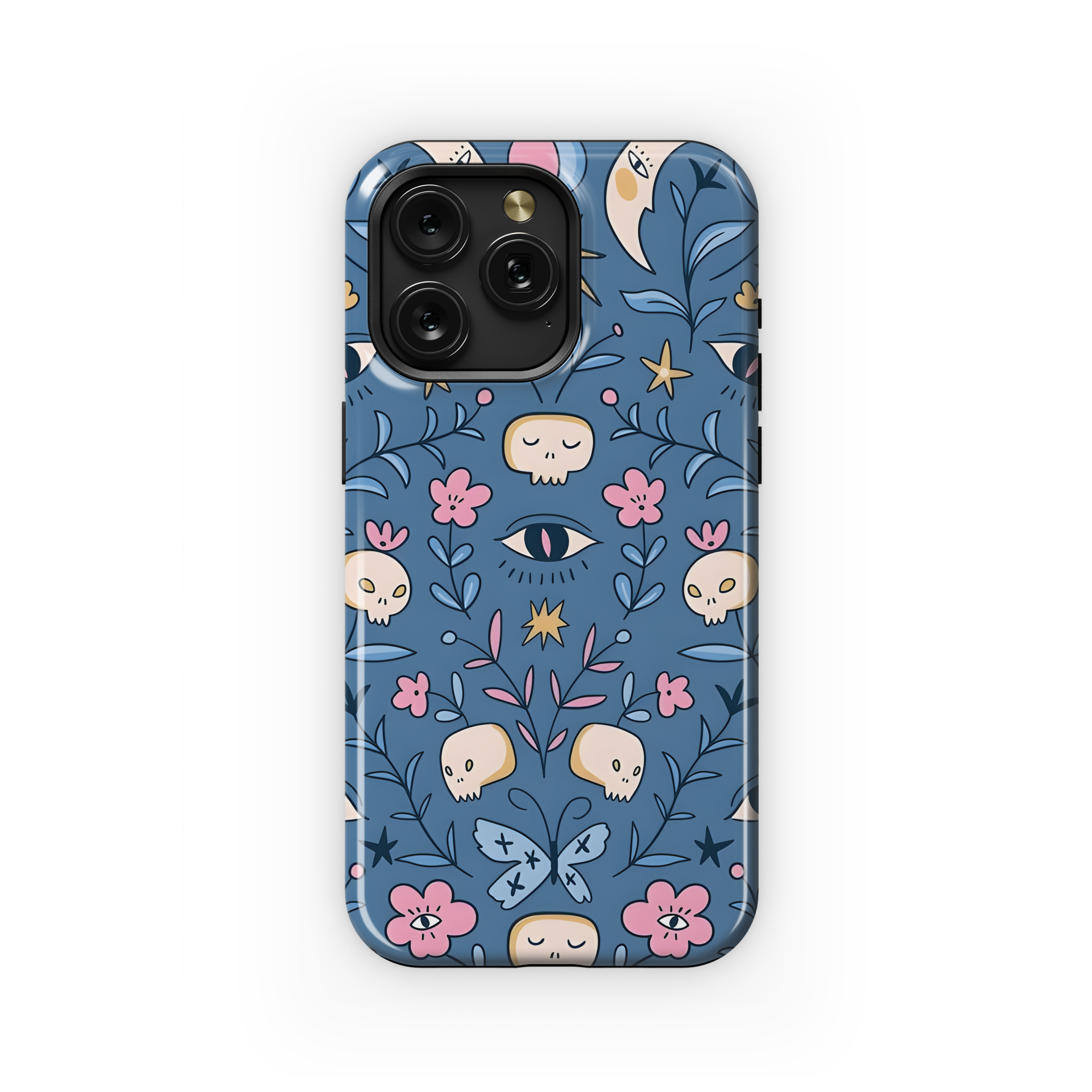 Halloween Floral Seamless Pattern Phone Case iPhone Samsung Cover Pixel 2377