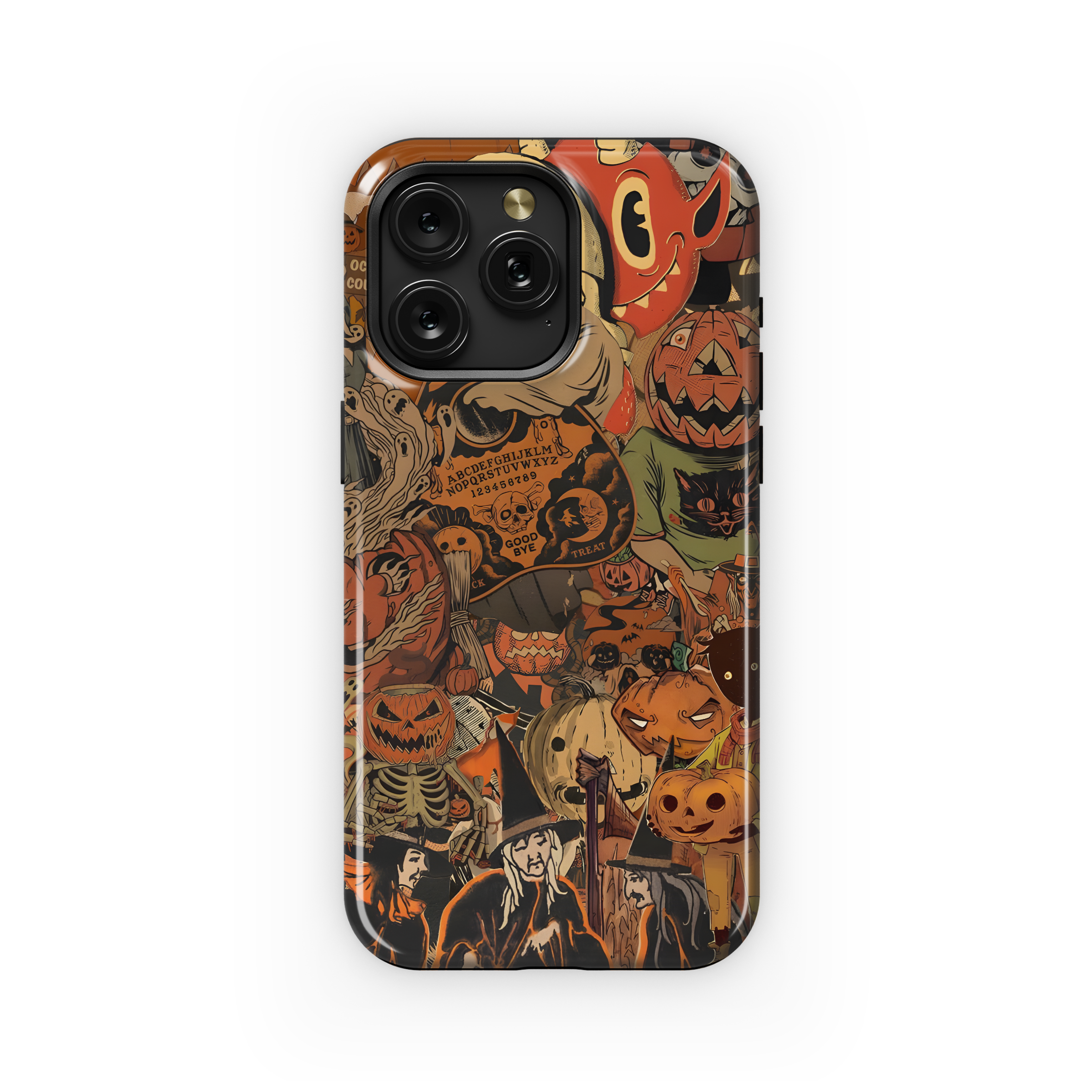 Halloween Gothic Spooky Pumpkin Head Phone Case iPhone Samsung Cover Pixel 2025