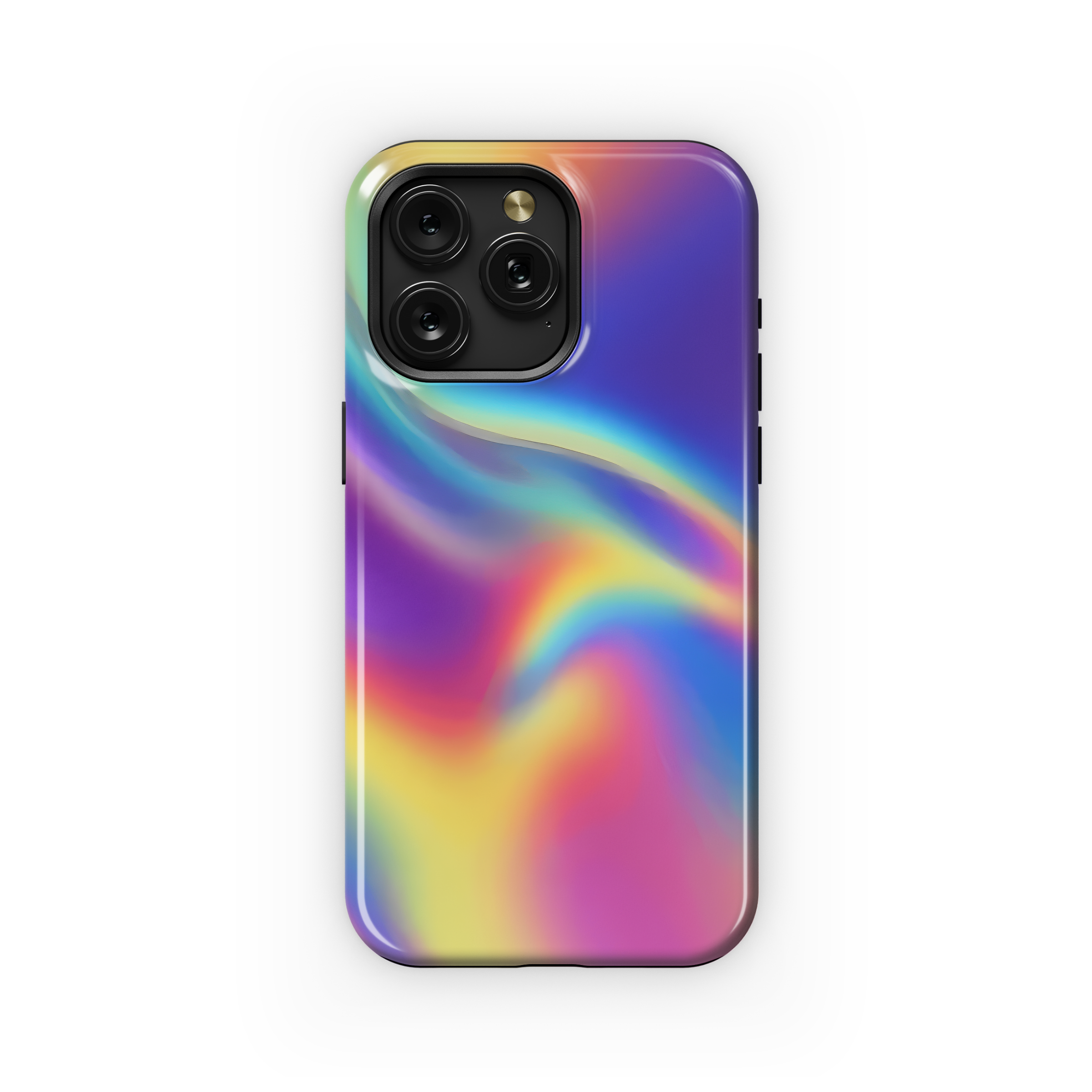 Holographic Rainbow Gradient Phone Case iPhone Samsung Cover Pixel 3897