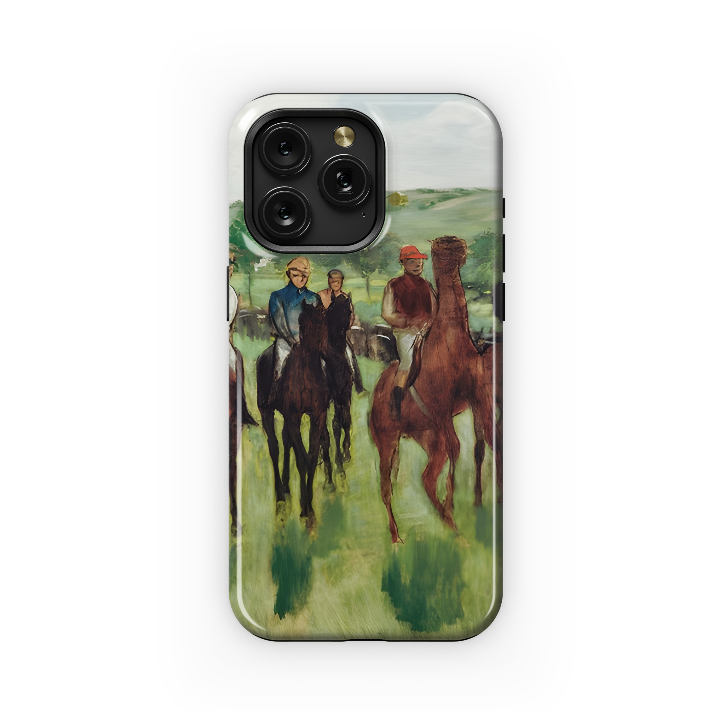 Horse Rider Art by Edgar Degas Phone Case iPhone Samsung Cover Pixel 2404