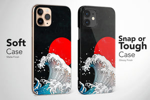 Japanese Wave Phone Case Kanagawa Cover for iPhone 15 Pro Max 14 Plus 13 12 Mini 11 XR XS X 7+ 8 SE Samsung S23 S22 S21 Google Pixel 7 6