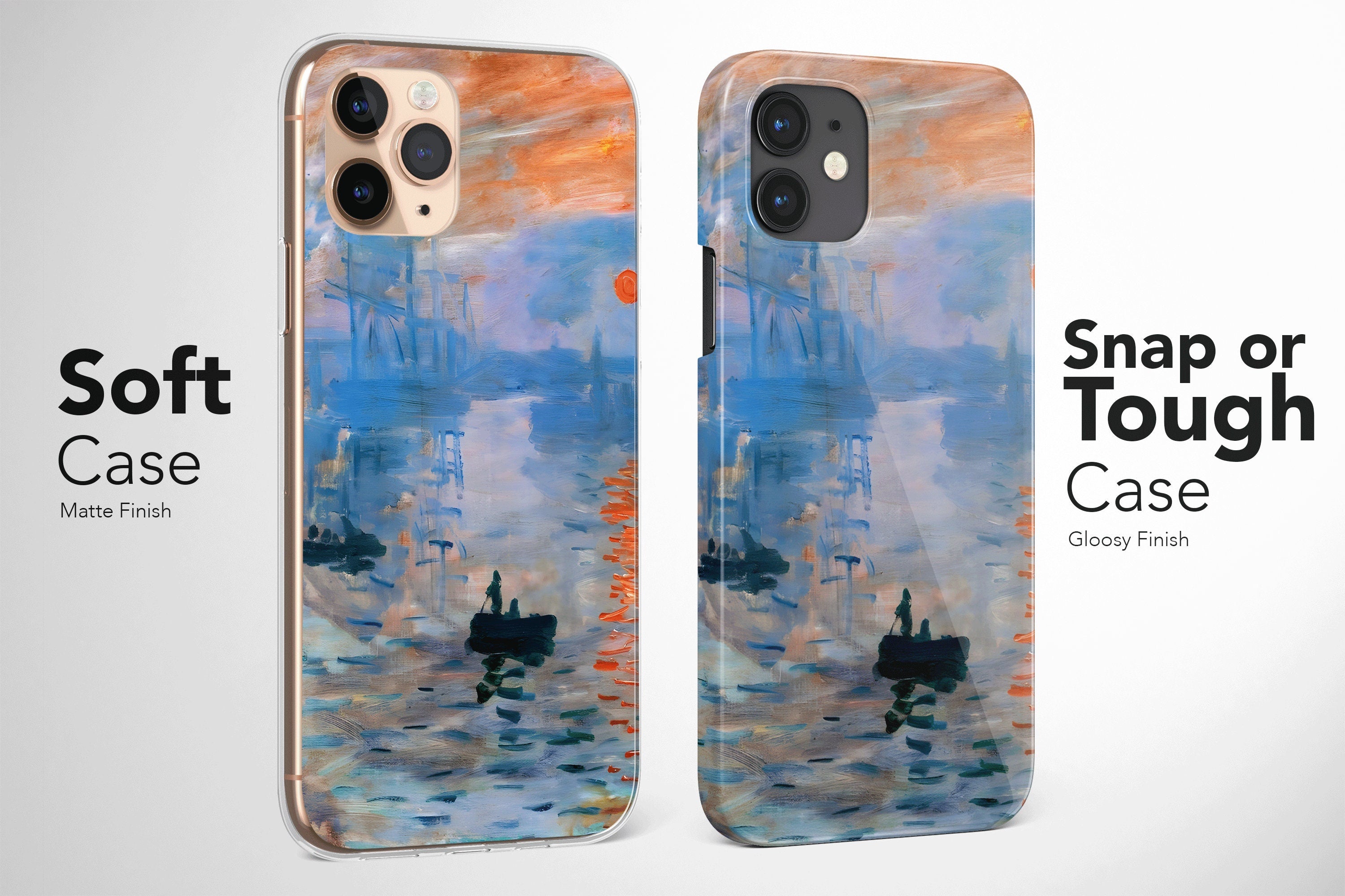 Claude Monet Phone Case Aesthetic Vintage Cover For iPhone 15 Pro Max 14 Plus 13 12 Mini 11 XR XS X 7+ 8 SE Samsung S23 S22 S21 Pixel 8 7 6