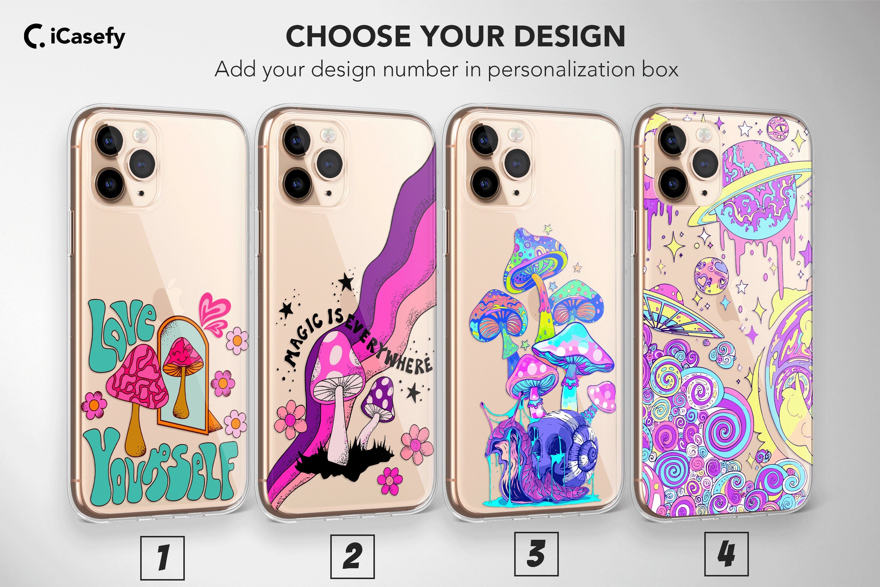 Psychedelic Phone Case for iPhone Samsung Google Pixel