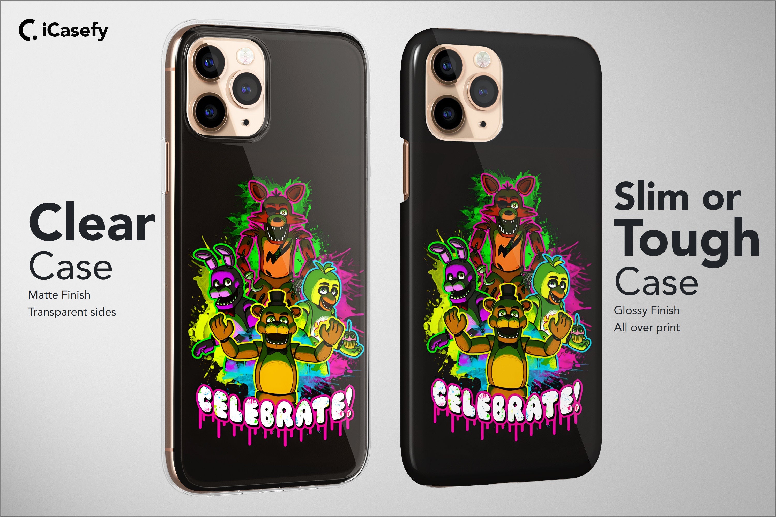 Five Nights at Freddy&#39;s Phone Case Fnaf Cover for iPhone 15 Pro Max 14 Plus 13 12 Mini 11 XR XS X 7+ 8 SE Samsung S23 S22 Google Pixel 8 7 6