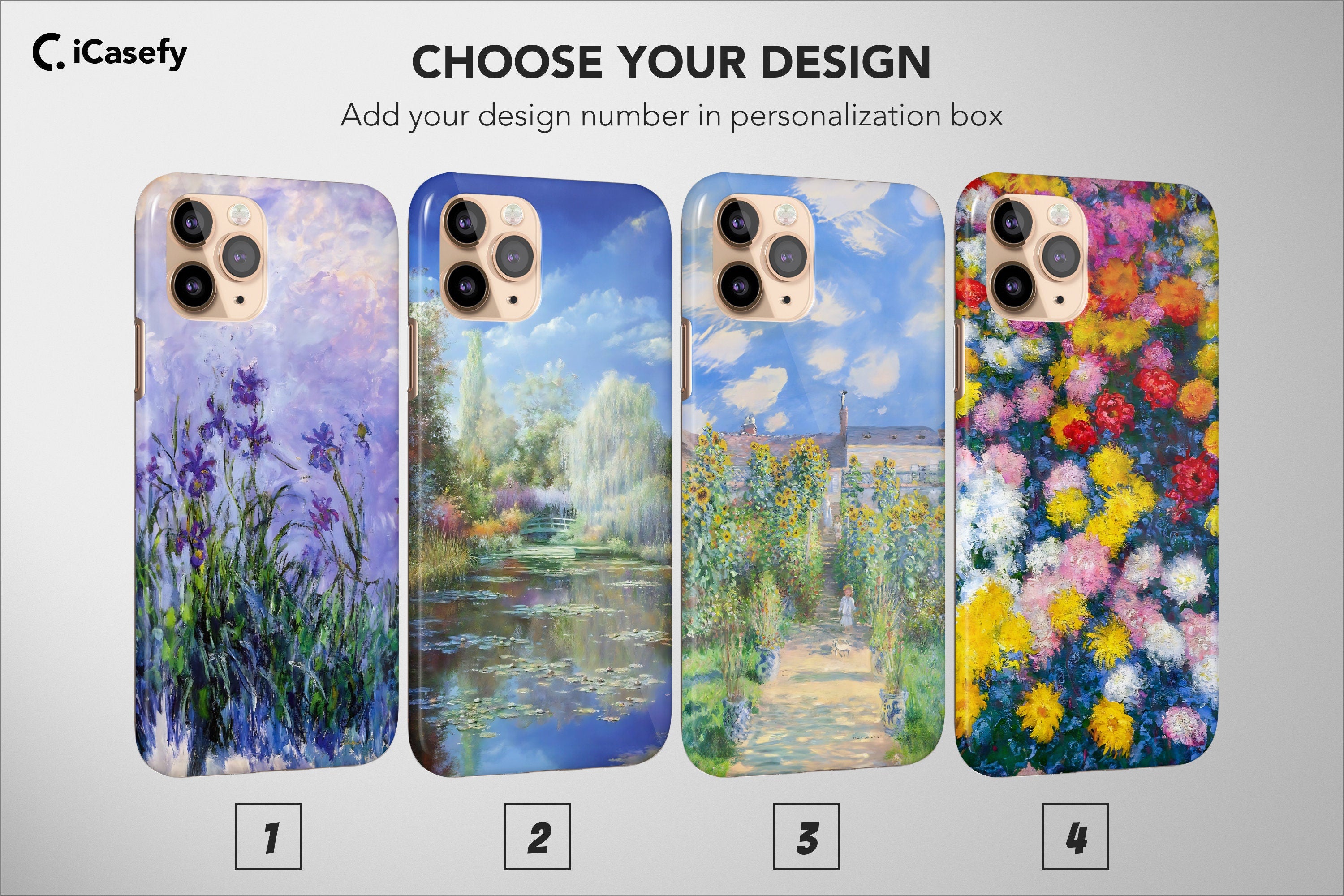 Claude Monet Phone Case Aesthetic Famous Painting Cover