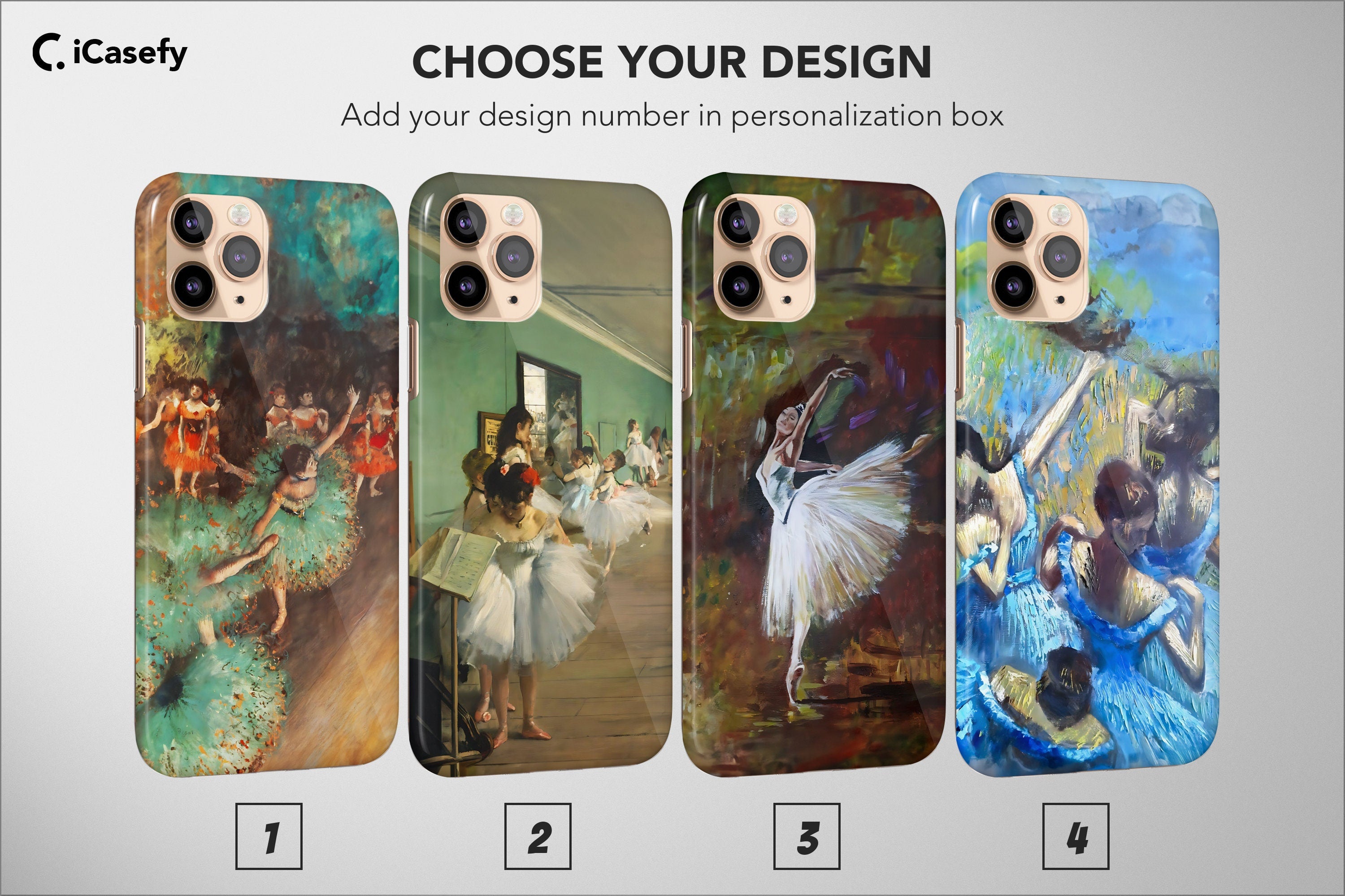 Edgar Degas Phone Case Aesthetic Famous Painting Cover