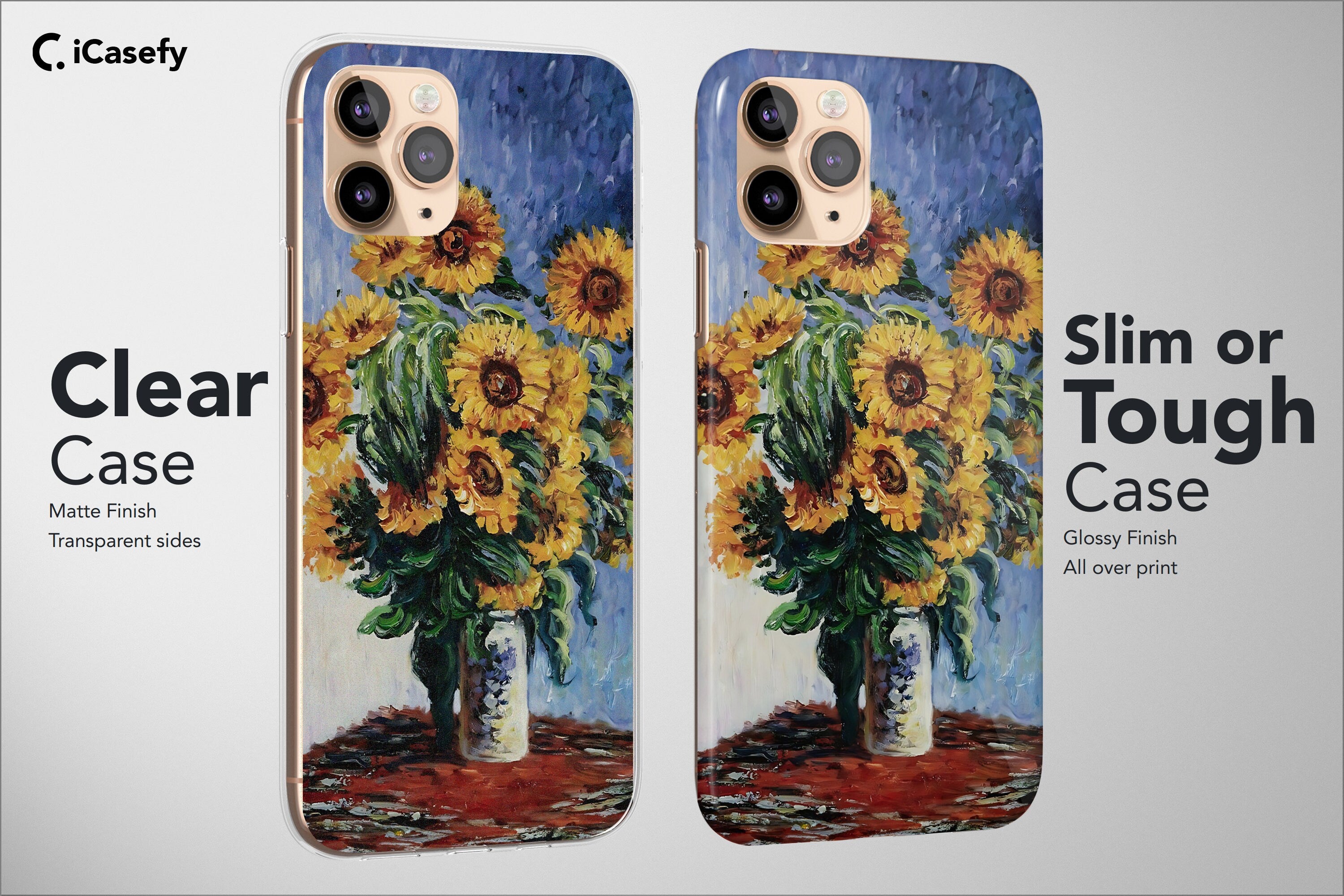 Claude Monet Phone Case Aesthetic Famous Painting Cover