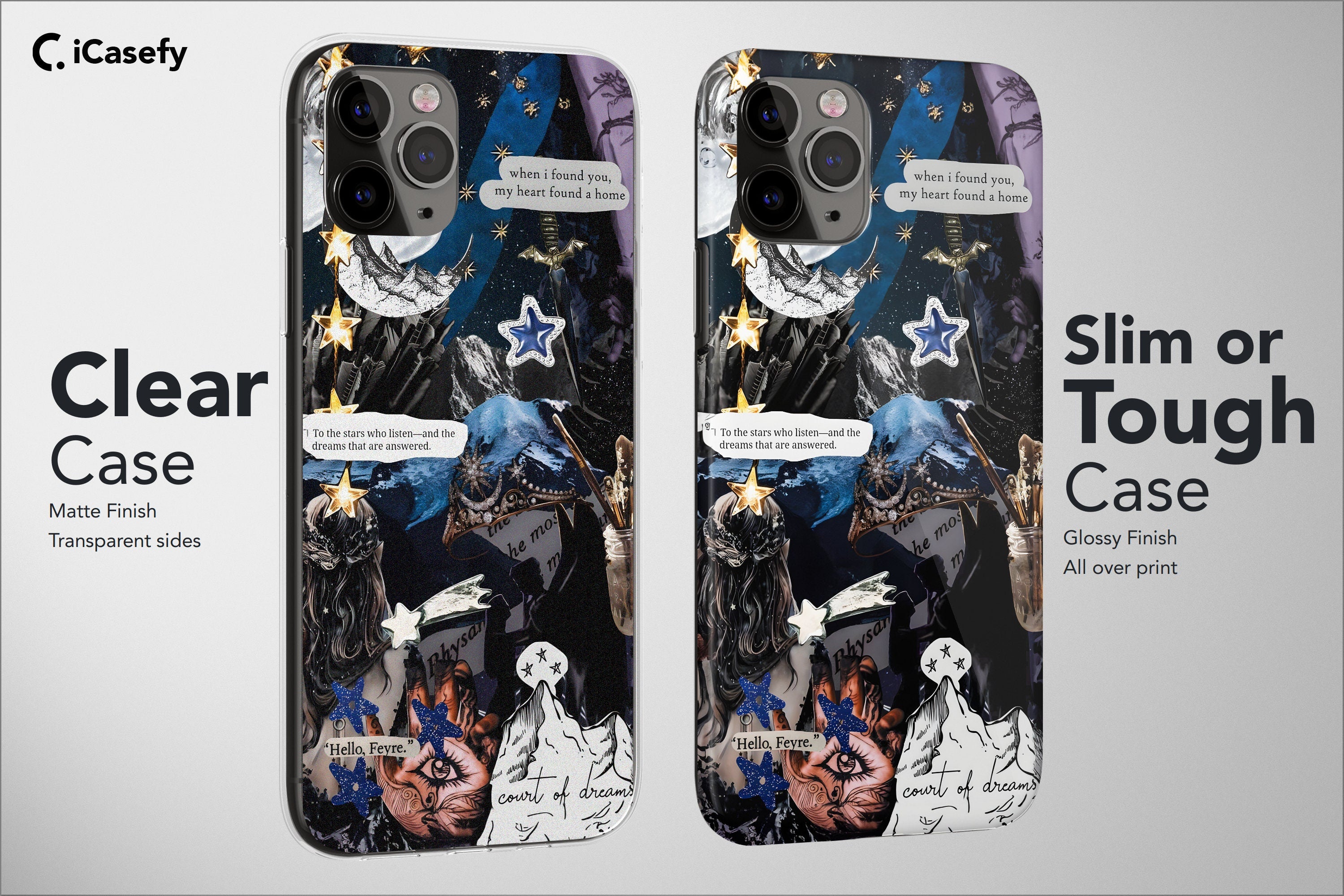 Acotar Phone Case Aesthetic Night Court Symbol Acomaf Cover