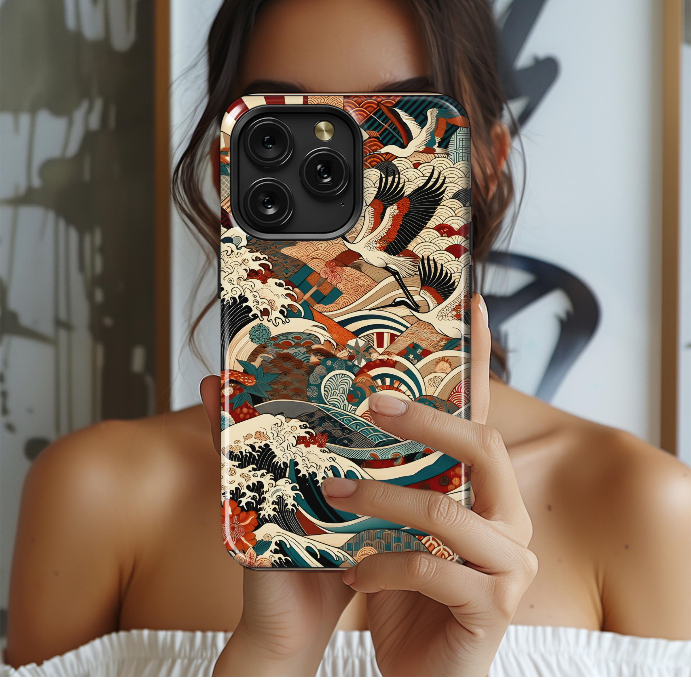 Japanese Kimono Phone Case iPhone Samsung Cover Pixel 2747