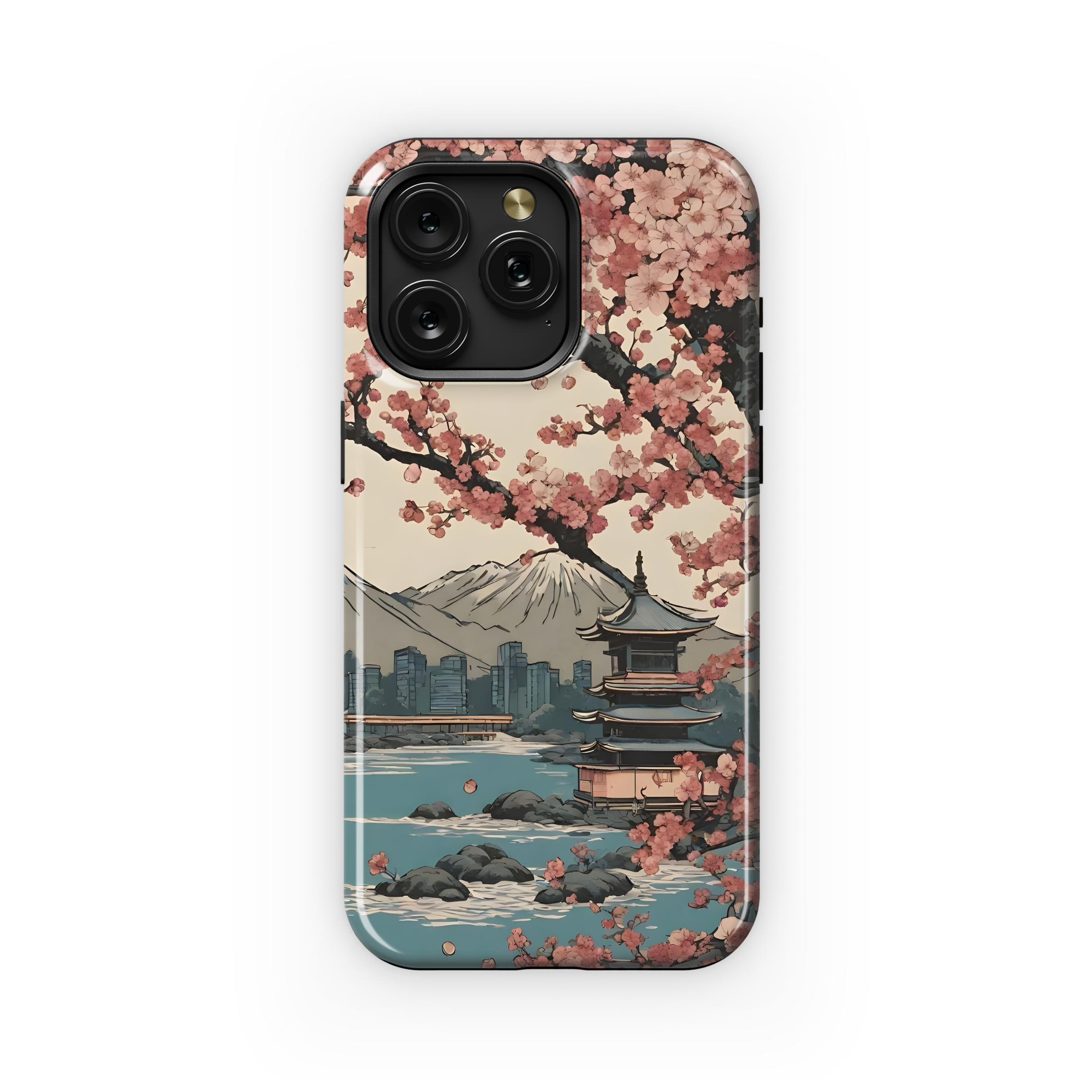 Japanese Landscape Cherry Blossom Sakura Phone Case iPhone Samsung Cover Pixel 1898