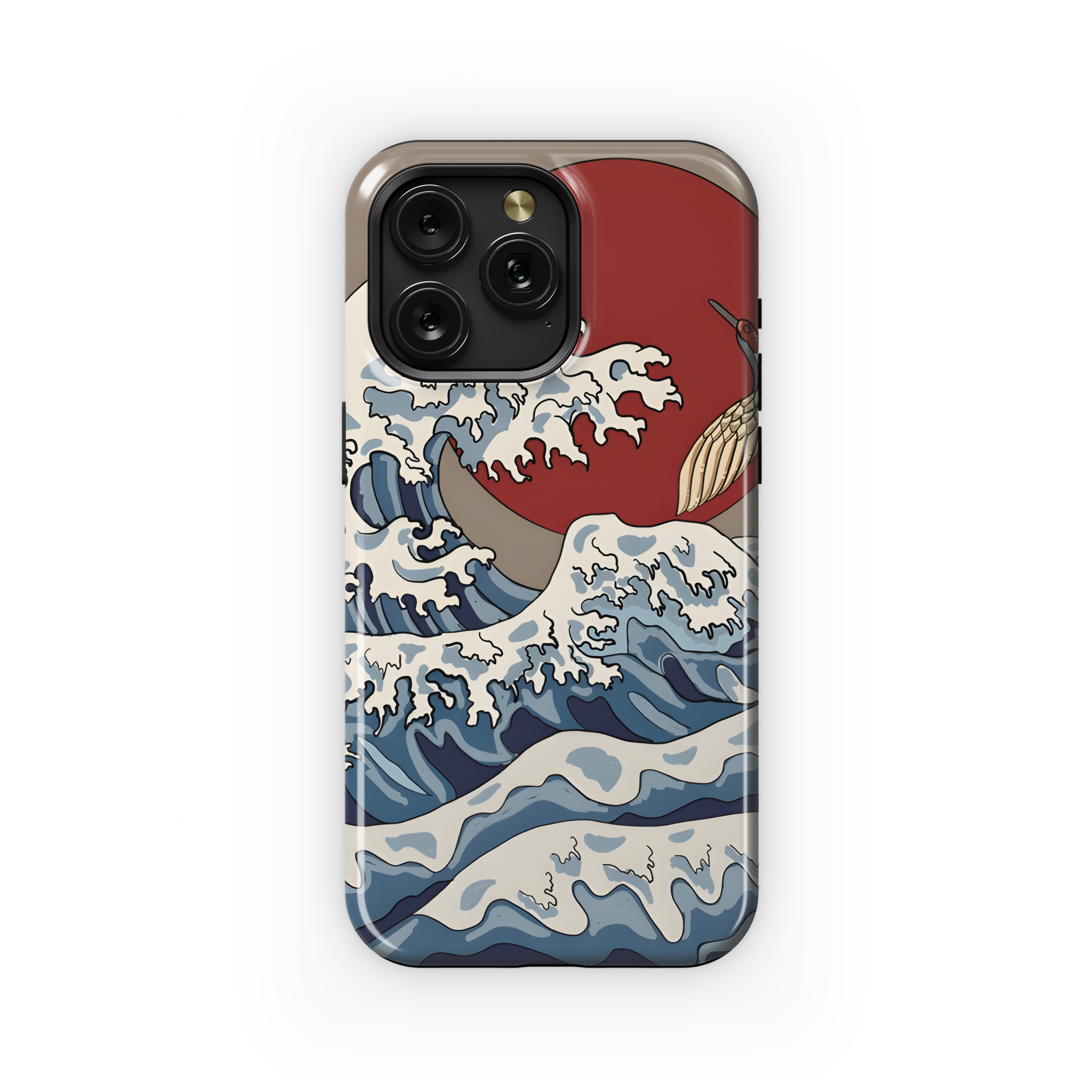 Japanese Wave Crane Phone Case iPhone Samsung Cover Pixel 2564