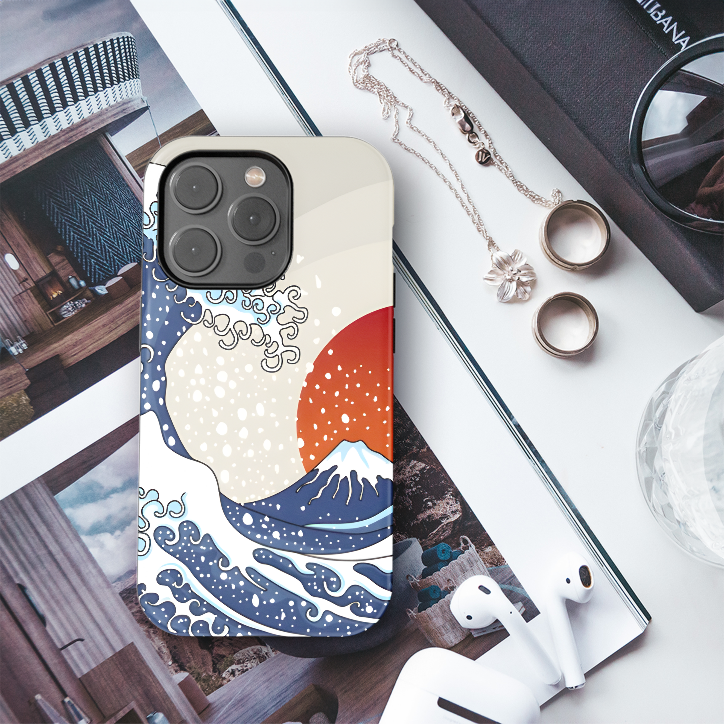 Japanese wave Phone Case iPhone Samsung Cover Pixel 2566