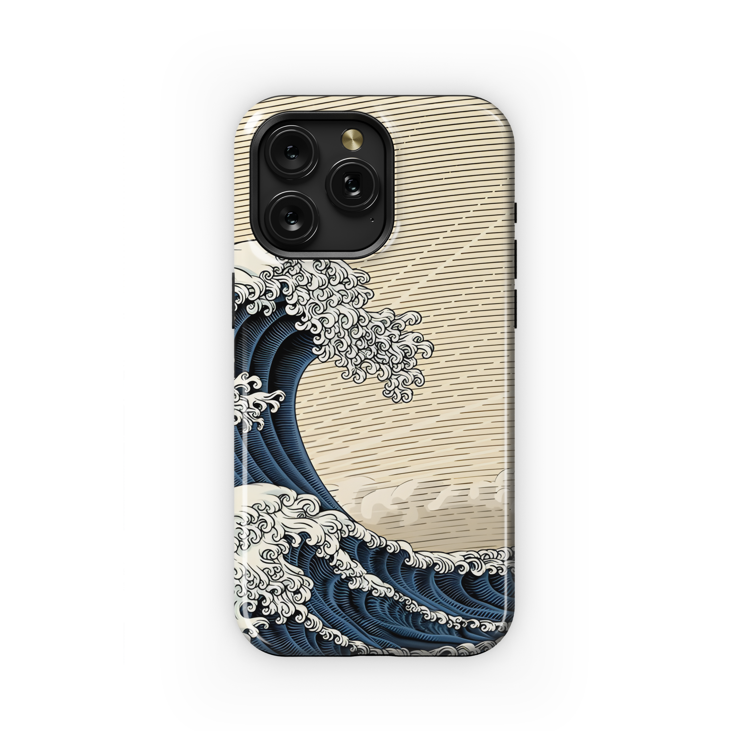 Japanese Woodcut Style Wave Phone Case iPhone Samsung Cover Pixel 2559