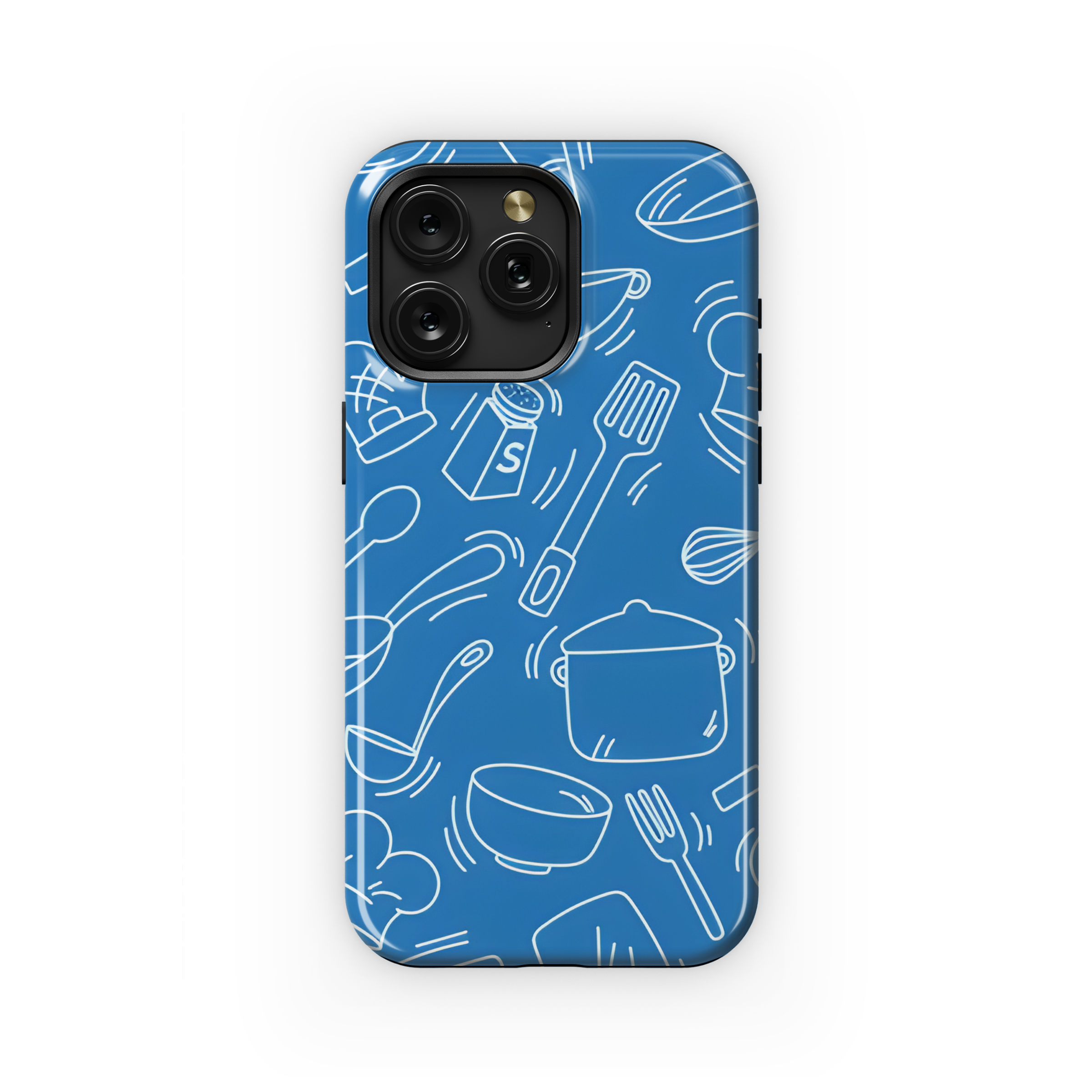 Kitchen Doodle Seamless Pattern Phone Case iPhone Samsung Cover Pixel 2429