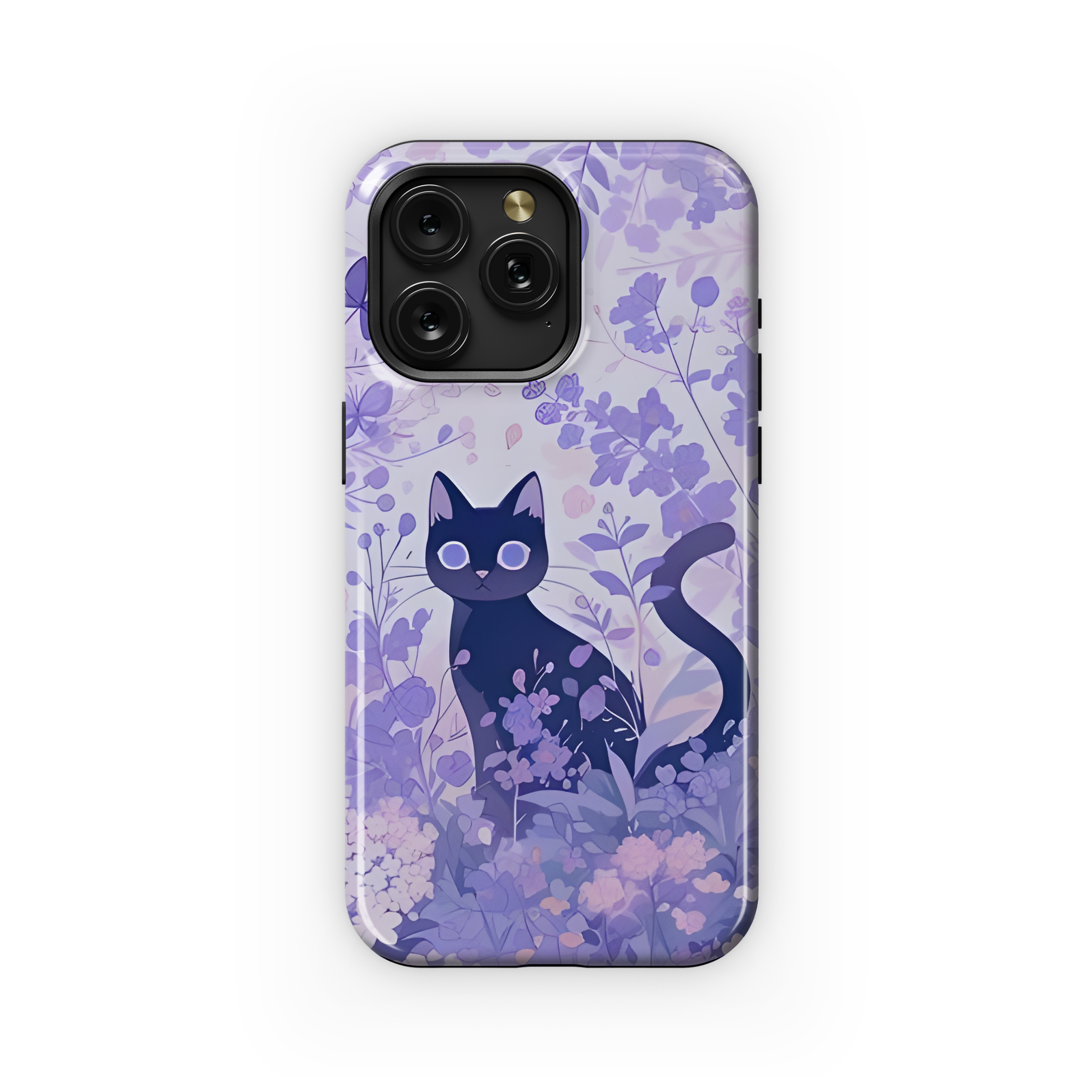 Lavender Cat Garden
 Phone Case iPhone Samsung Cover Pixel 4197