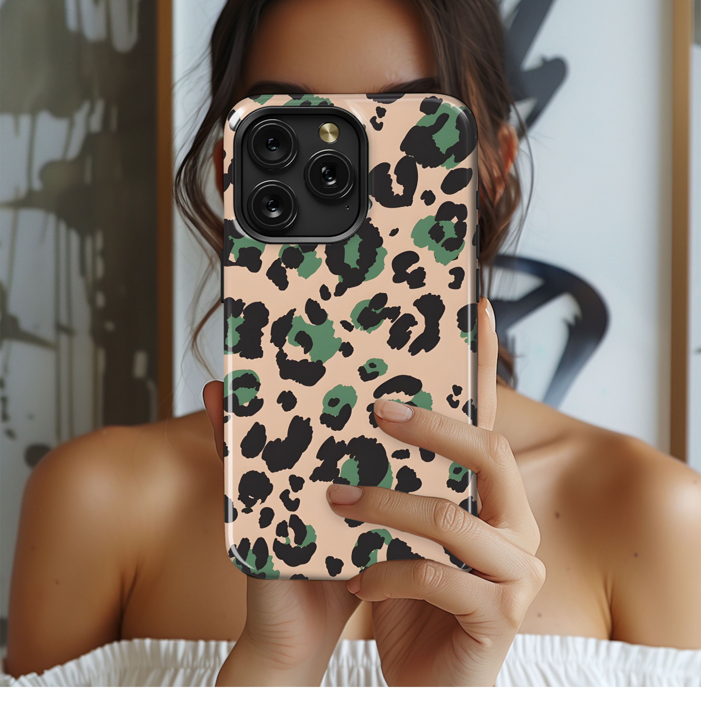 Leopard Print Phone Case iPhone Samsung Cover Pixel 2181