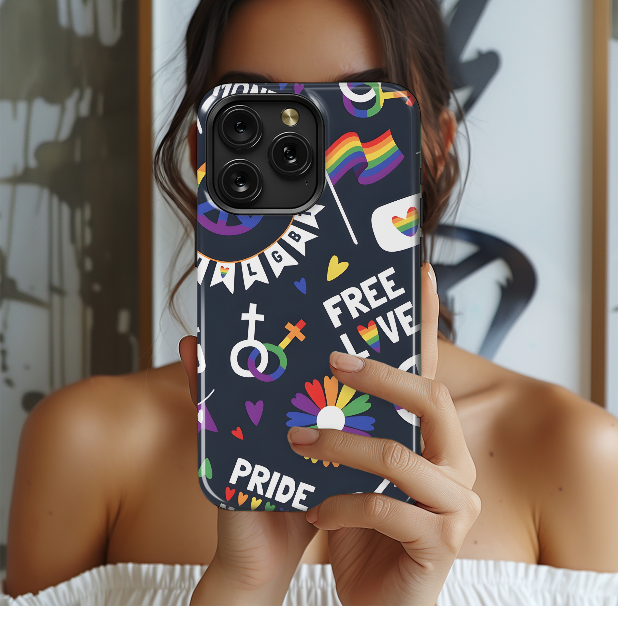 LGBT Pride Phone Case iPhone Samsung Cover Pixel 3876