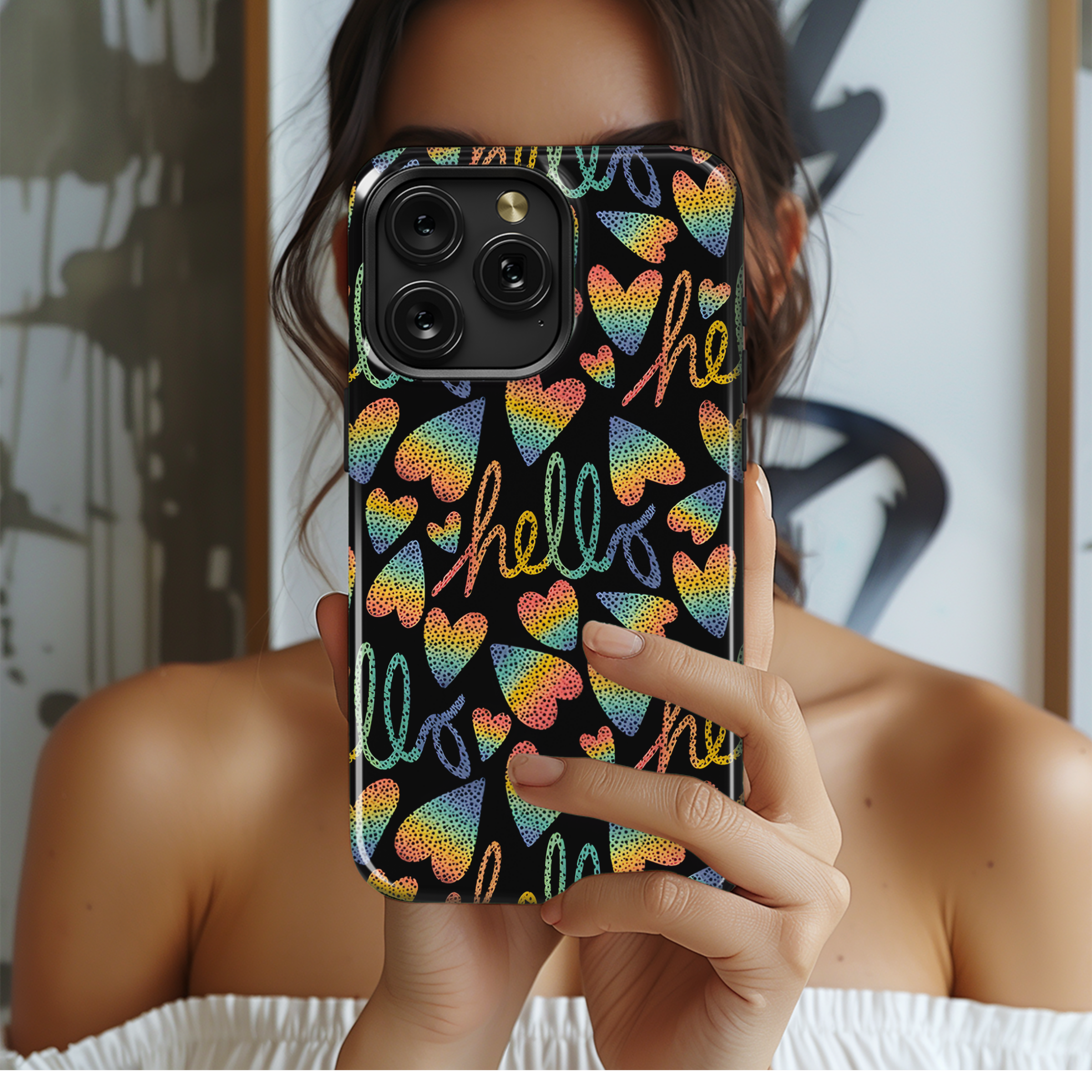 LGBTQ Hello Phone Case iPhone Samsung Cover Pixel 3891