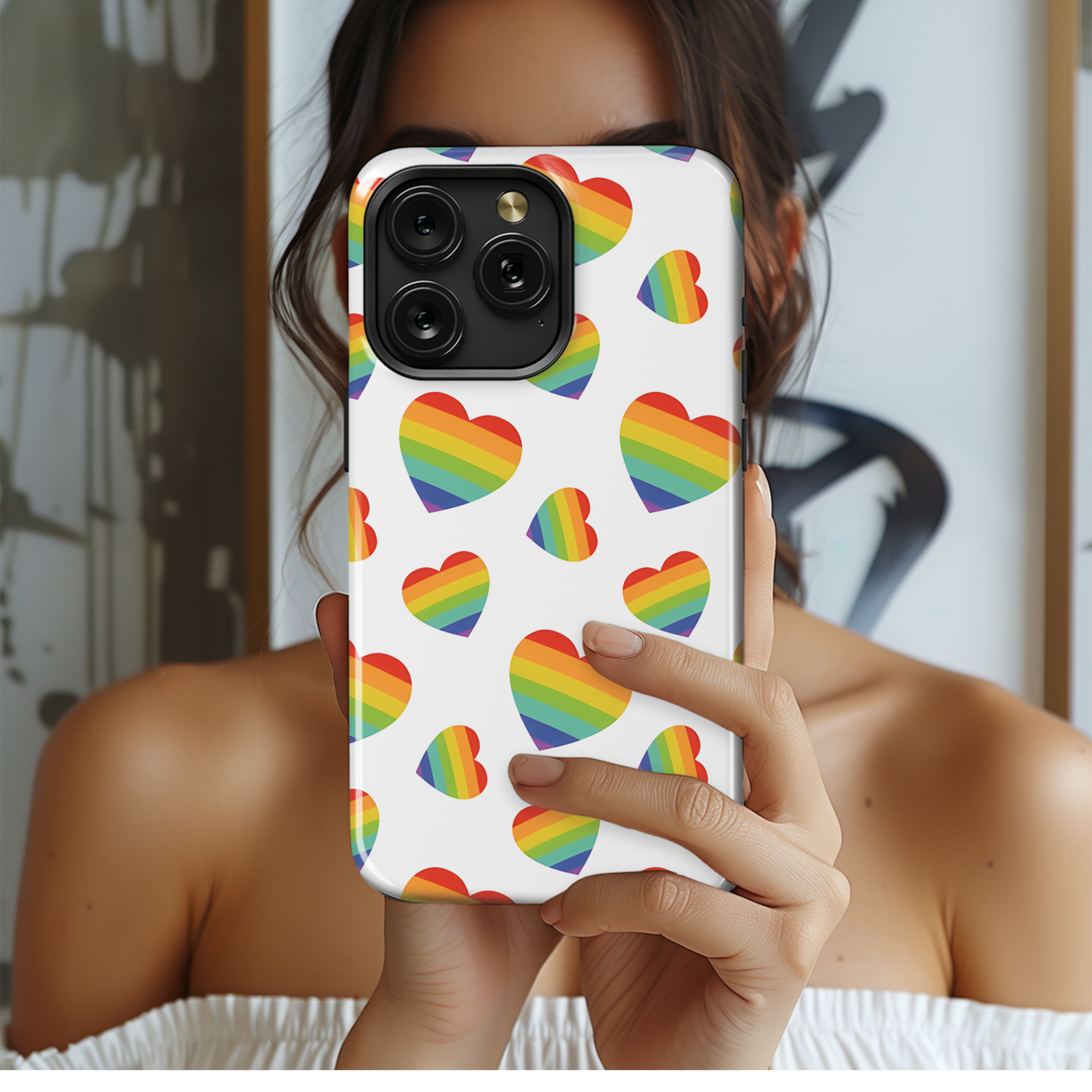 LGBTQ Rainbow Phone Case iPhone Samsung Cover Pixel 3881