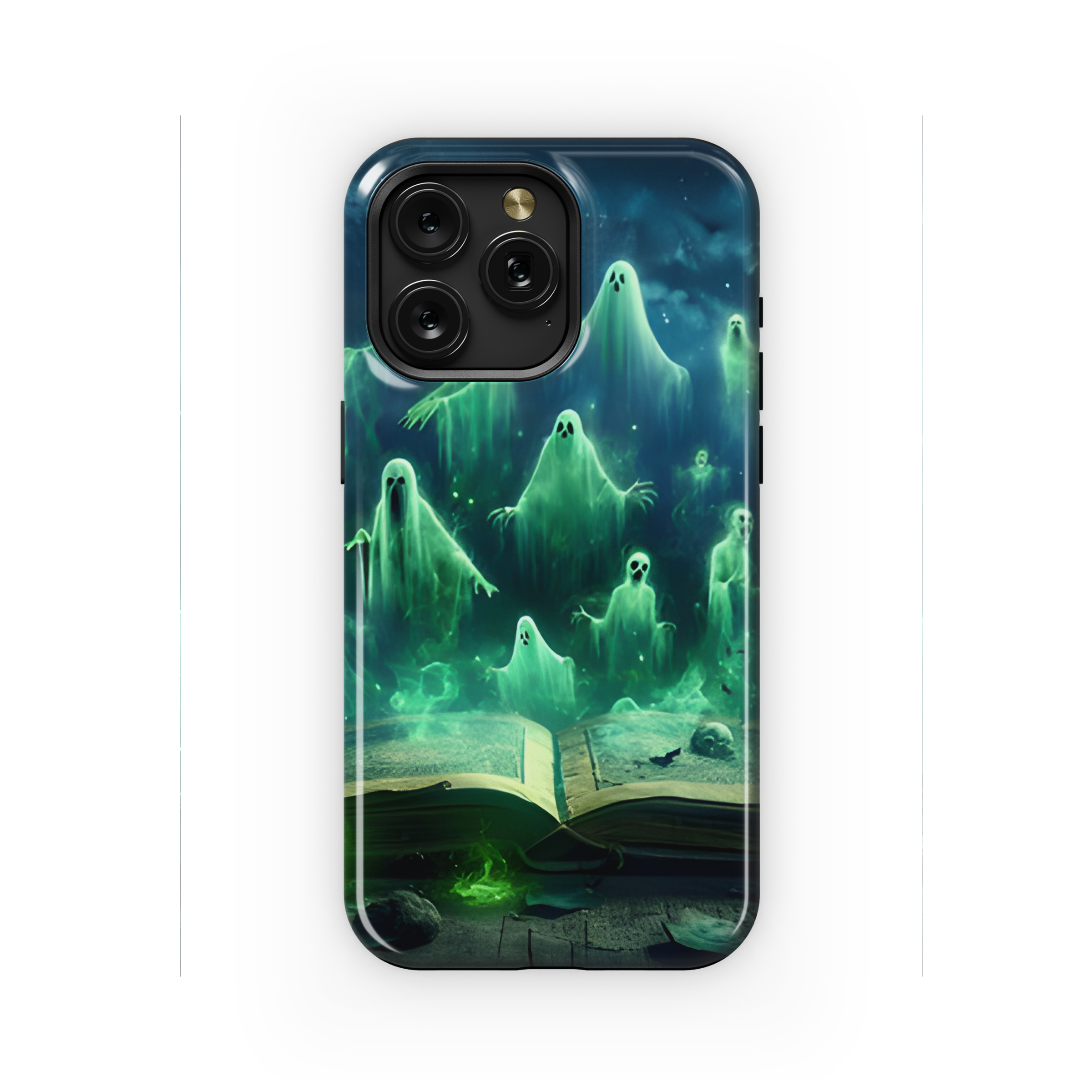 Lime Green Ghosts Phone Case iPhone Samsung Cover Pixel 2242