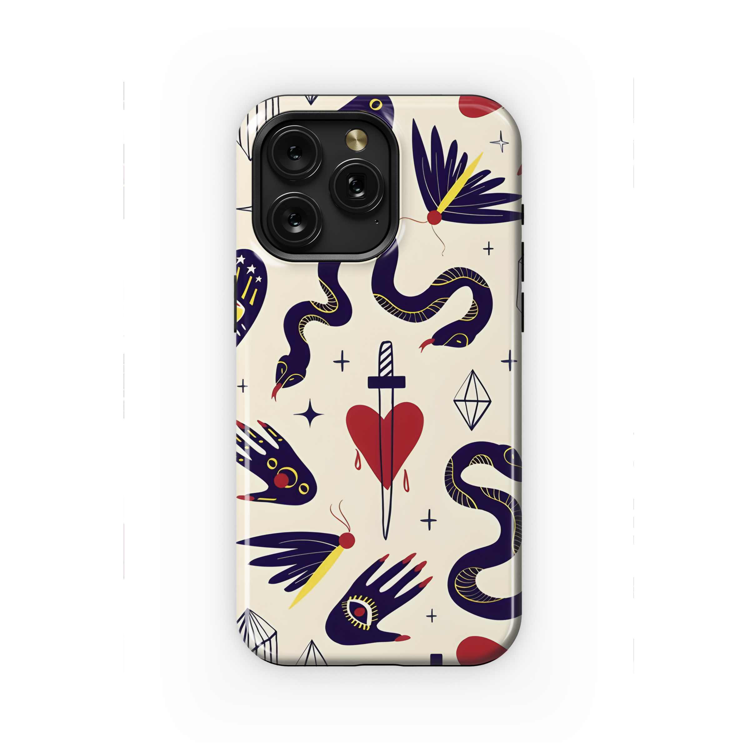 Magic Symbol Cartoon Phone Case iPhone Samsung Cover Pixel 2137