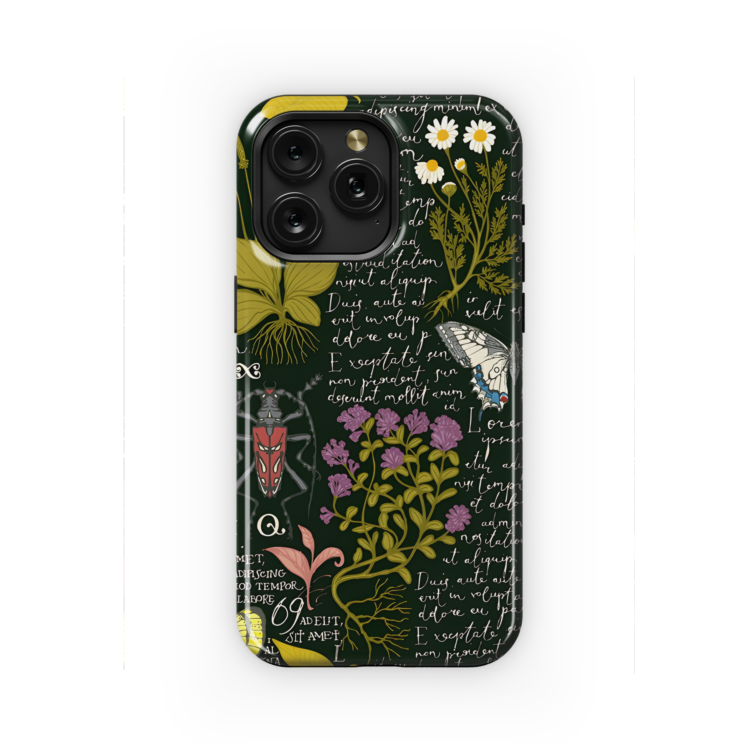 Medicinal Insects Herbs Phone Case iPhone Samsung Cover Pixel 2338