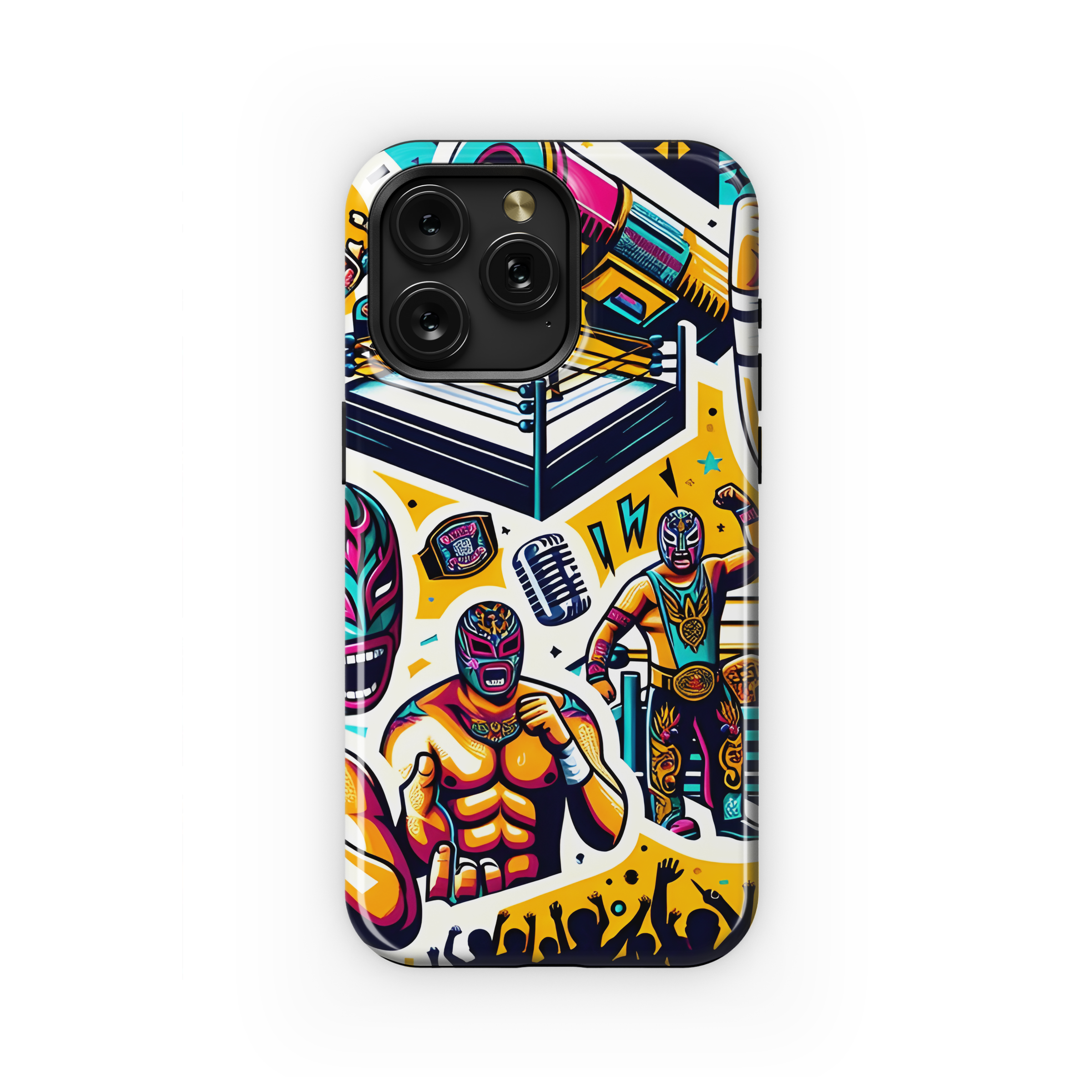 Mexican Wrestling Collage Phone Case iPhone Samsung Cover Pixel 2944