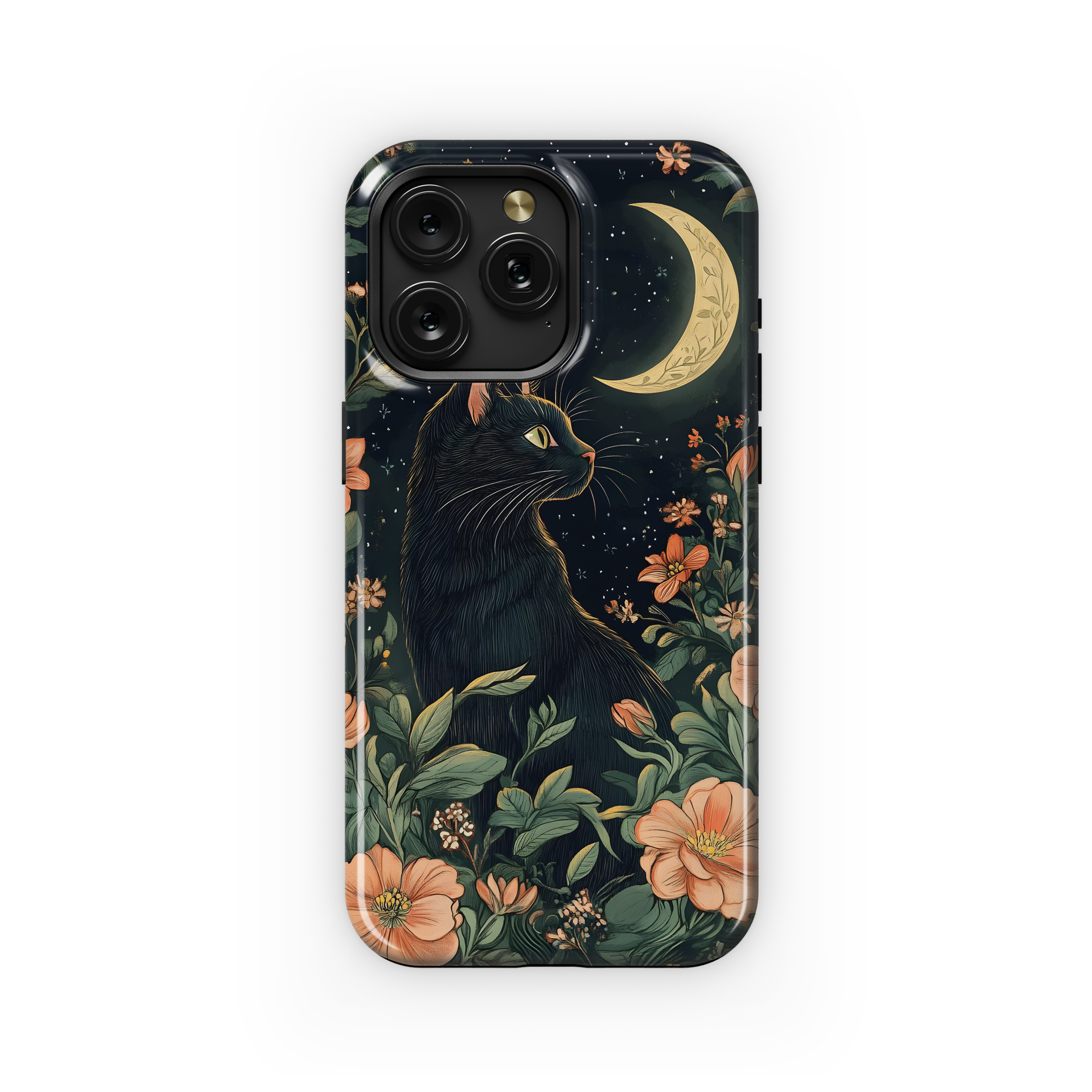 Midnight Cat Garden
 Phone Case iPhone Samsung Cover Pixel 4002