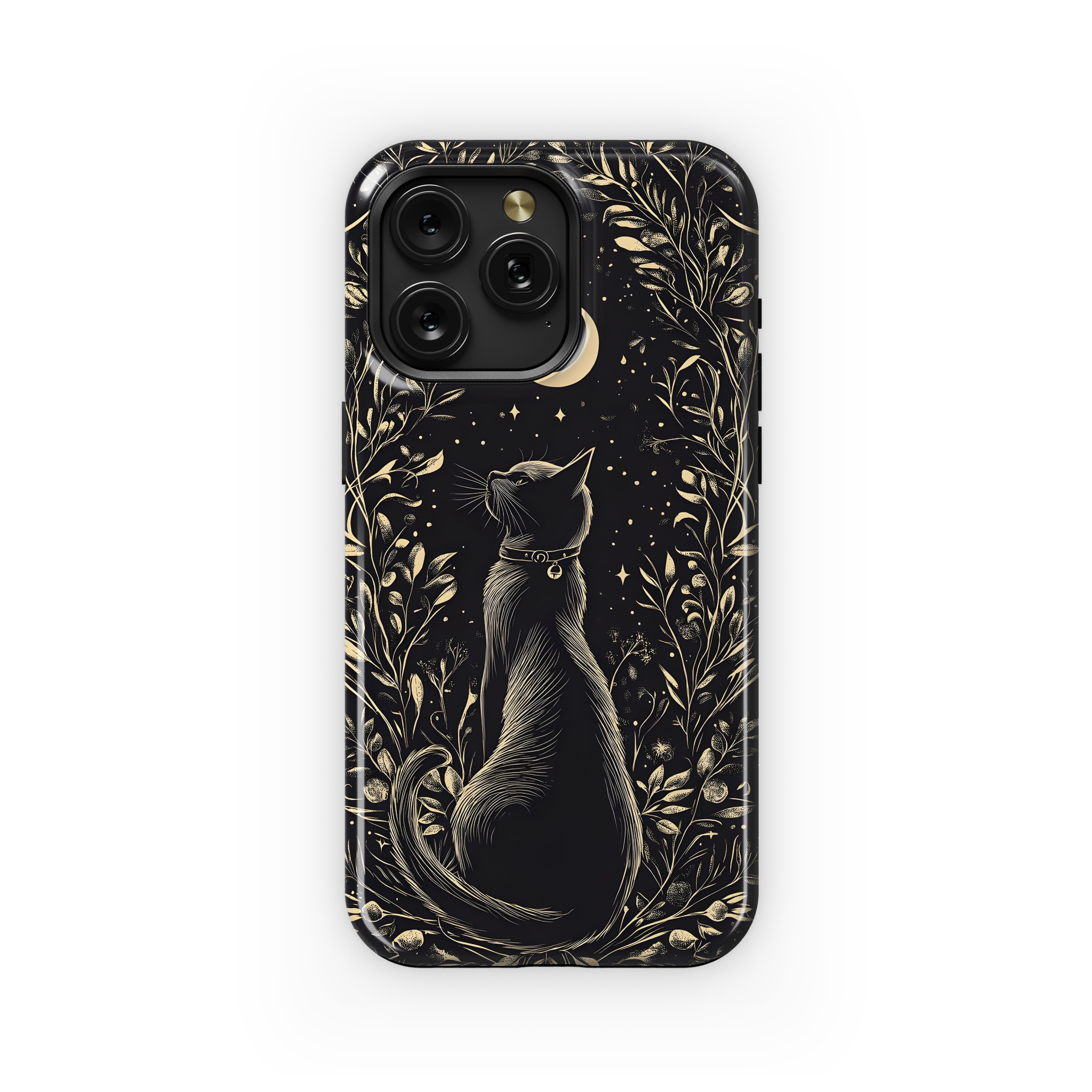 Midnight Cat Moon Magic
 Phone Case iPhone Samsung Cover Pixel 4001