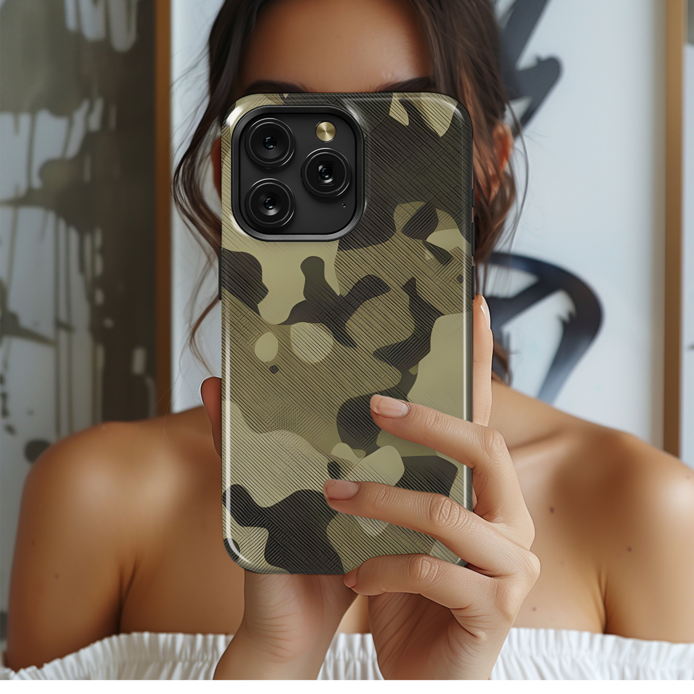 Military Camouflage Fabric Texture Phone Case iPhone Samsung Cover Pixel 2190